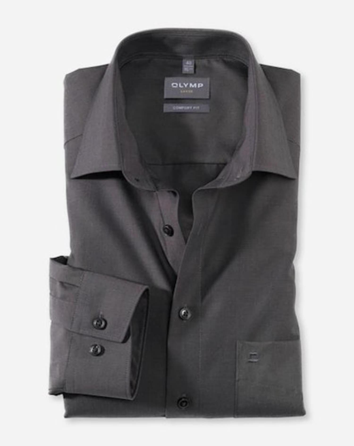 OLYMP Businesshemd »Luxor comfort fit« unifarben, bügelfrei, mit Brusttasche