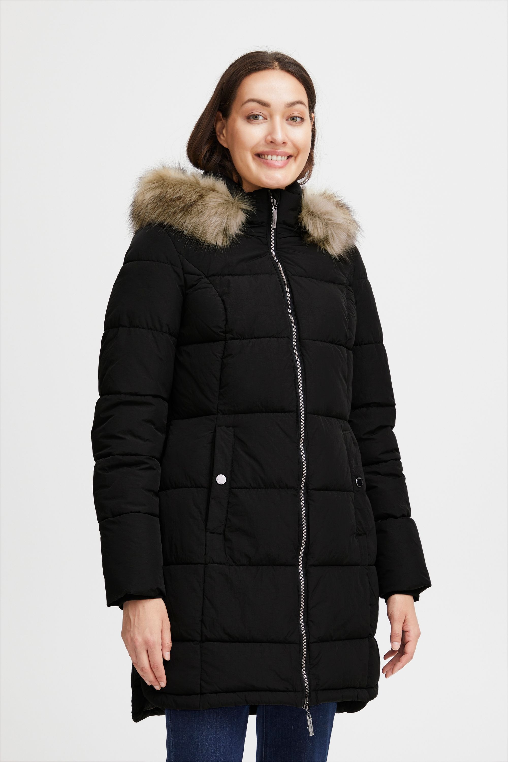 fransa Steppjacke »Steppjacke FRBac«, mit Kapuze