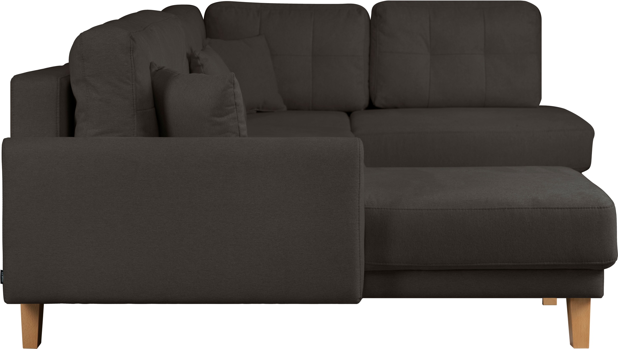 Home affaire Wohnlandschaft »TRIPLO U-Form wahlweise mit Schlaffunktion, B/T/H: 310/192/90 cm« Schlafsofa, auch mit Bettkasten, Steppung im Rückenkissen