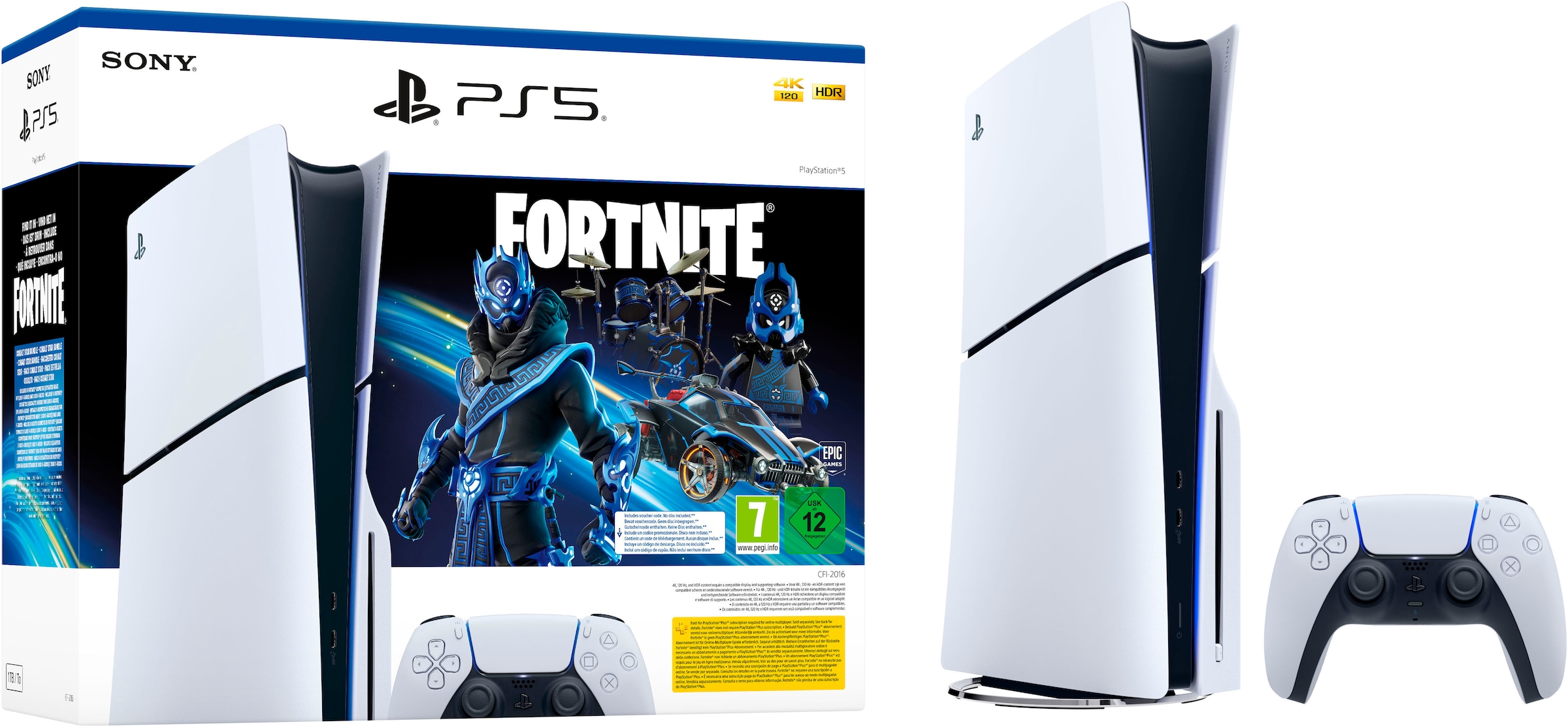 Spielekonsole »Disk Edition (Slim) – Fortnite Cobalt Star Bundle«