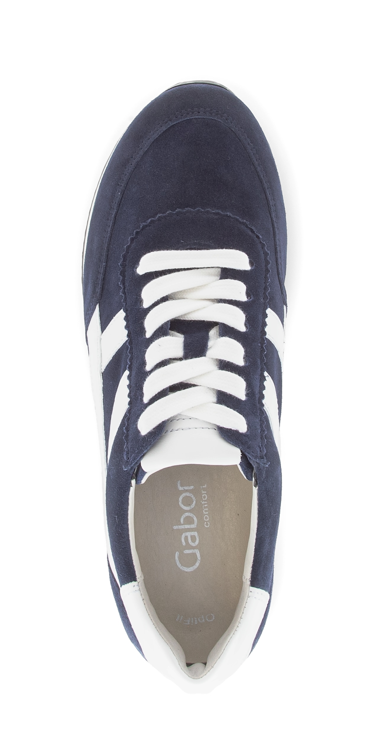 Gabor Keilsneaker »Davos«  , Freizeitschuh, Komfortschuh, Schnürschuh mit Kontrastbesatz, H-Weite