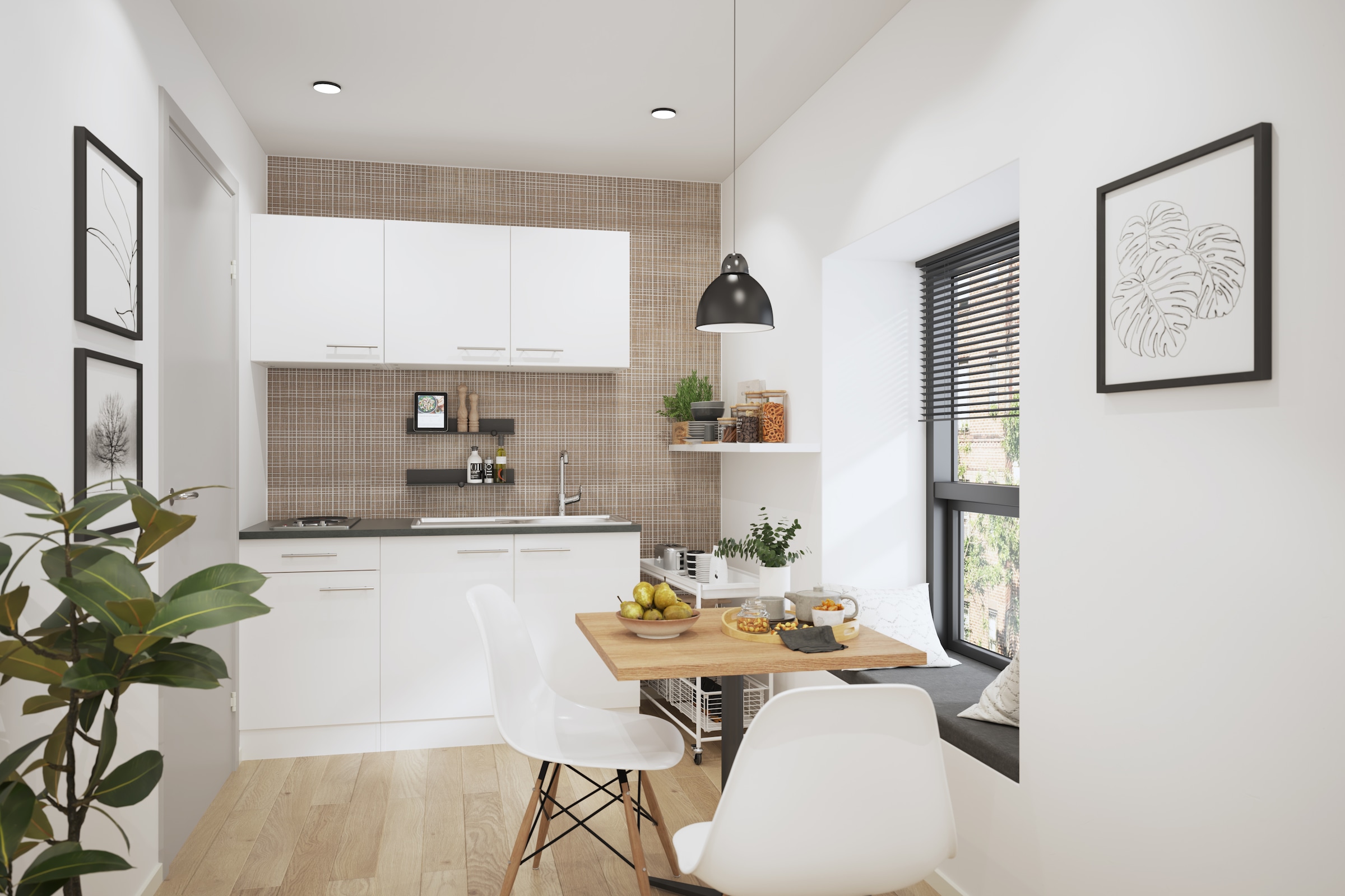 OPTIFIT Pantryküche »Bella« Breite 150 cm, wahlweise mit Kochfeld oder Unterbaukühlschrank