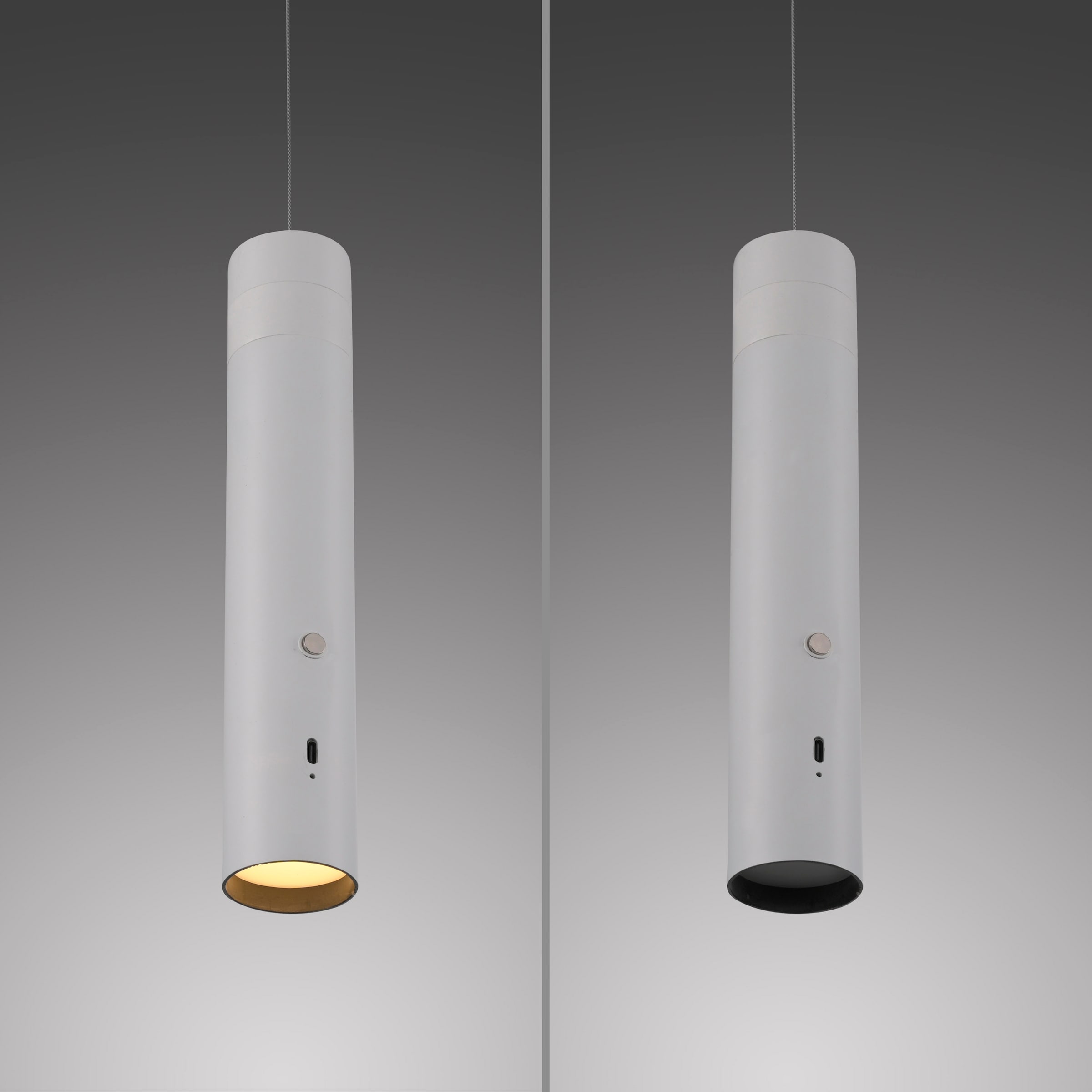 JUST LIGHT Pendelleuchte »ATTACH« LED-Modul 1 Stk. Warmweiß Akkuleuchte