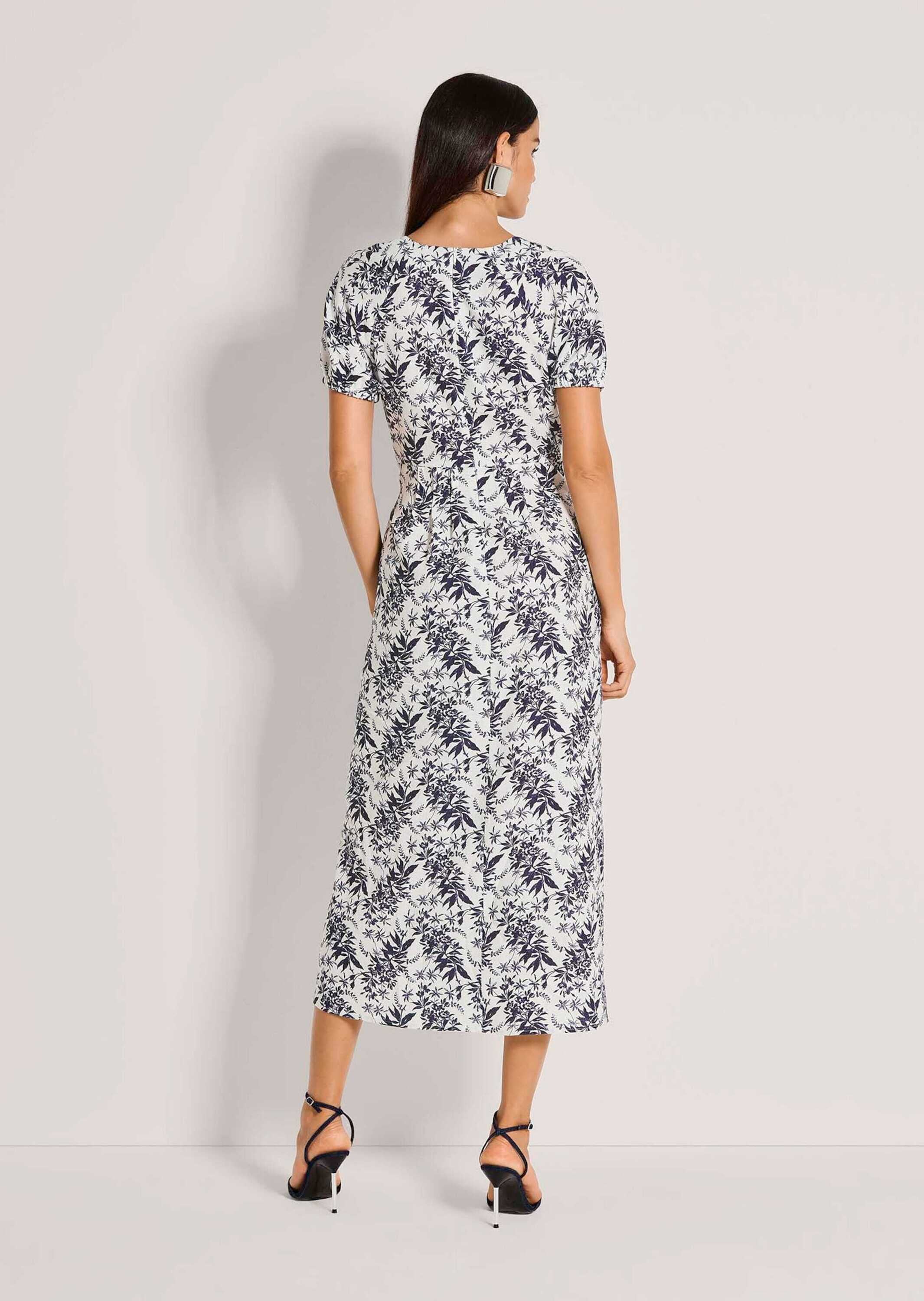 MADELEINE Midikleid »Sommerkleid Viskosekleid mit floralem Design« Nahttasche Reißverschluss hinten mittig