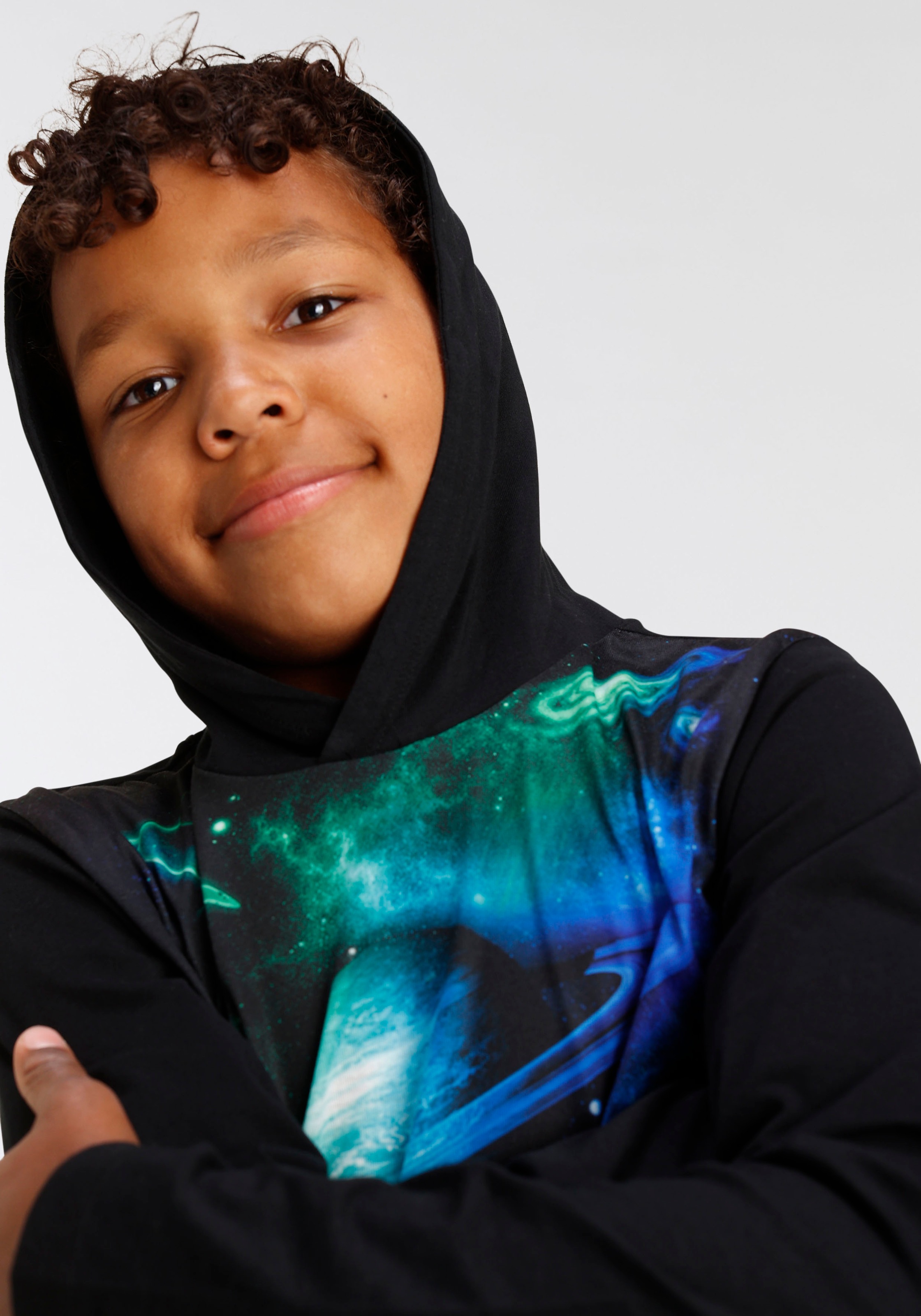 KIDSWORLD Kapuzenshirt »UNIVERSUM«, Fotodruck kaufen bei OTTO | Jerseyhosen