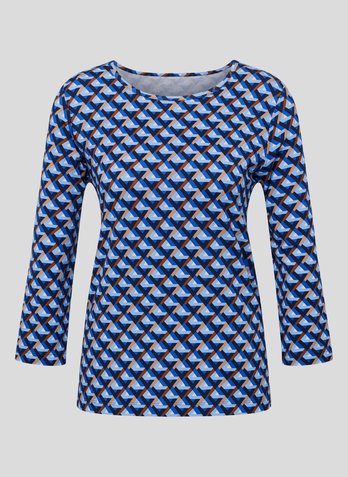 Rabe 3/4-Arm-Shirt, mit grafischem Muster