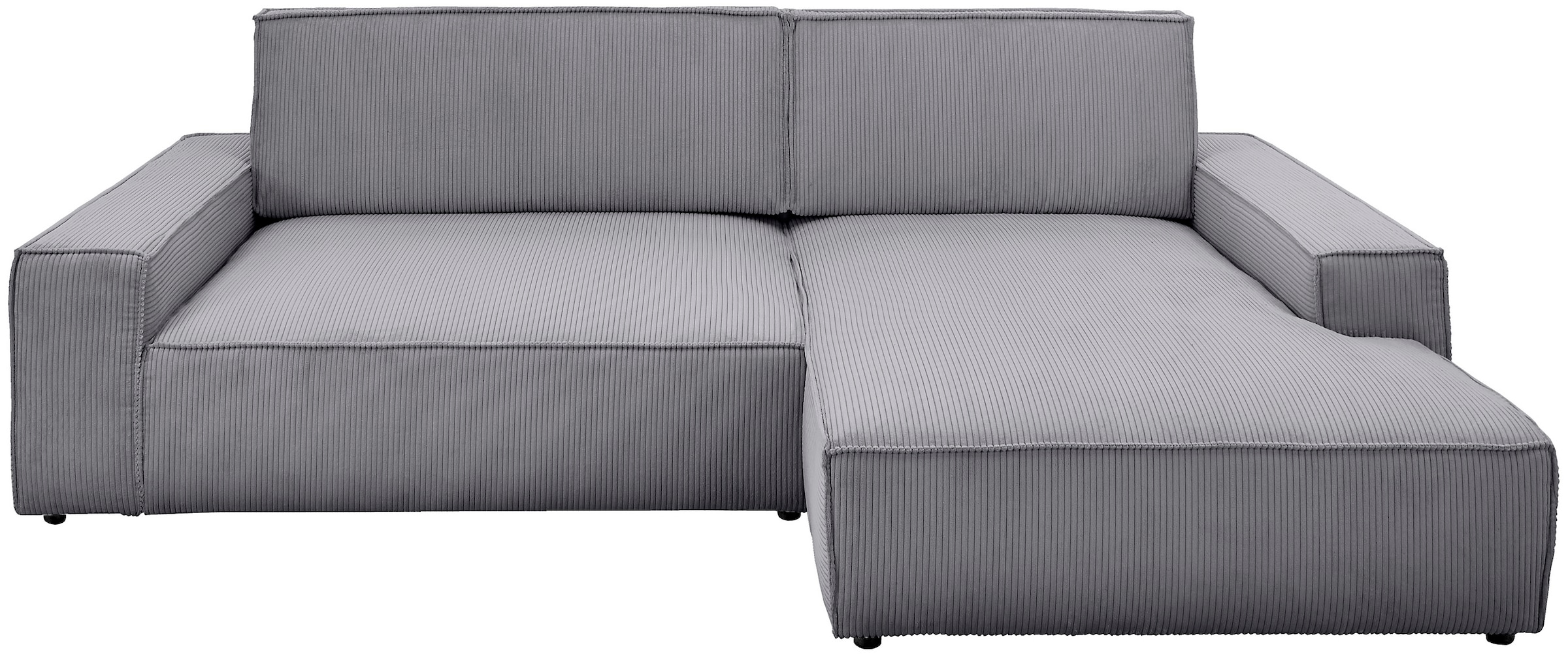 OTTO home Ecksofa »SHERWOOD XXL Cord 284, Big-Sofa L-Form, tiefe Sitzfläche 95 cm« Recamiere rechts/links, als Schlafsofa stellbar, Cord u. Leinenoptik