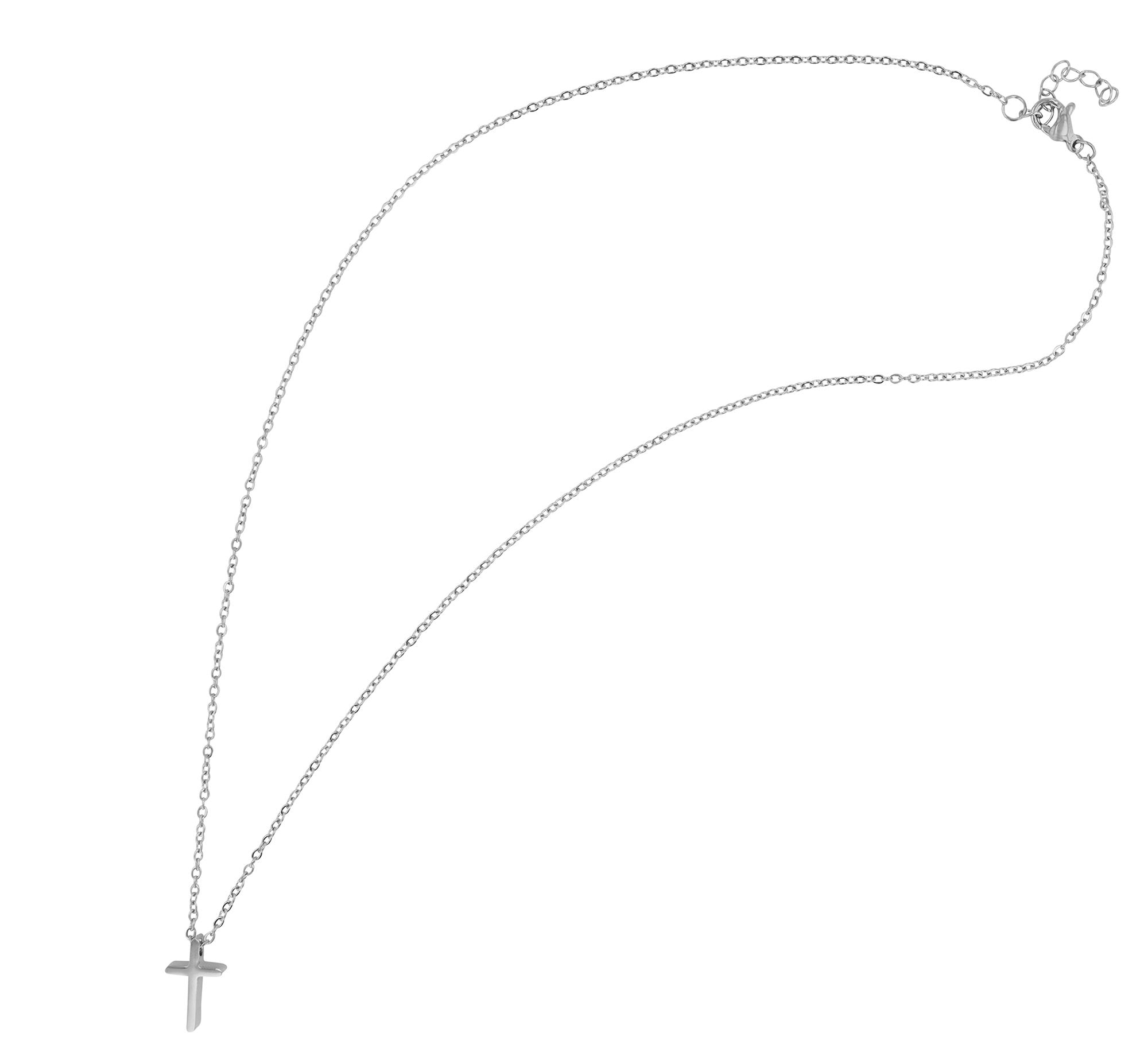 Adelia´s Kette ohne Anhänger »Unisex Halskette mit Anhänger ¿ Kreuz aus Edelstahl«