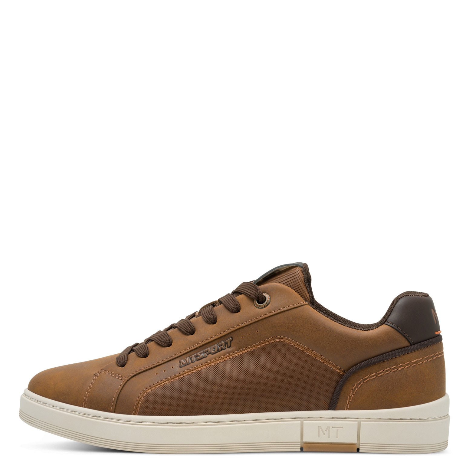 MARCO TOZZI Sneaker  , Freizeitschuh, Halbschuh, Schnürer mit Ziernähten und Kontrastbesatz