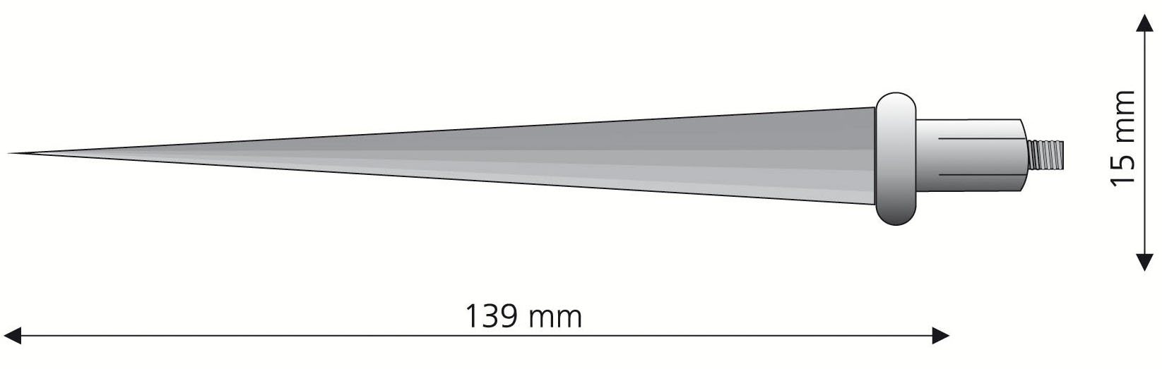 Liedeco Gardinenstangen-Endstück »Endstück, Endknopf Spitze "Esperanca" für 16 mm Stangen«, (2 St.), Endstück, Endknopf
