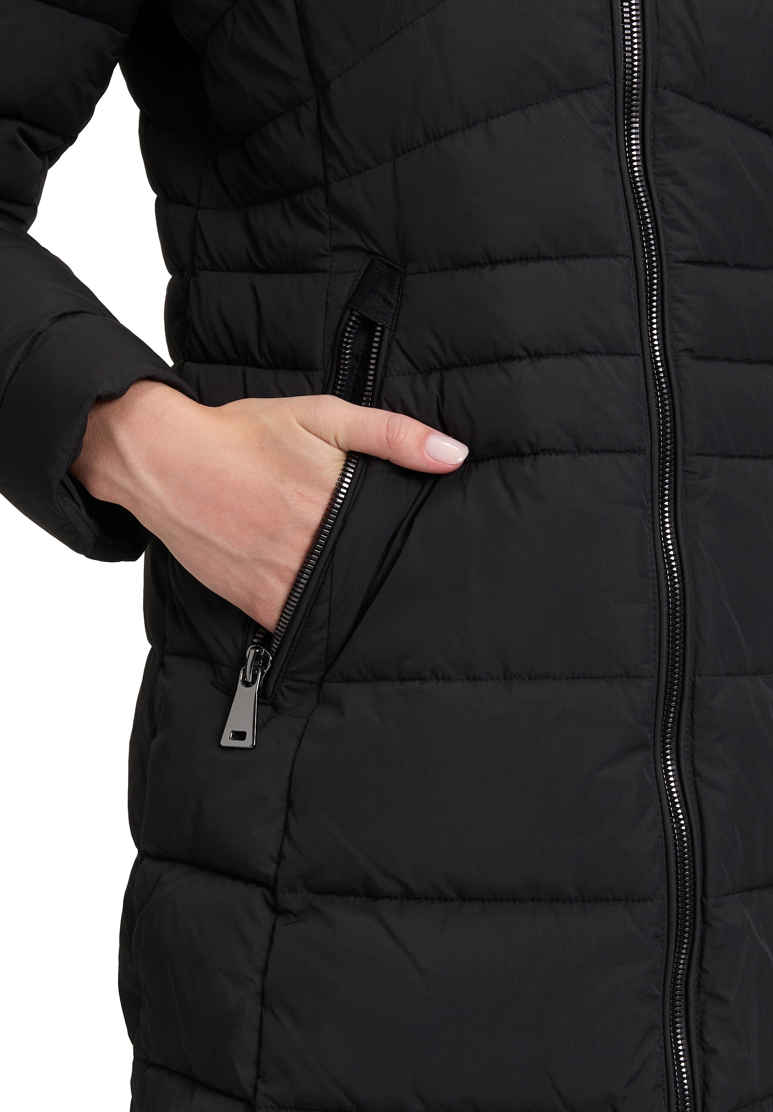 Gil Bret Steppjacke »Steppmantel mit abnehmbarer Kapuze«