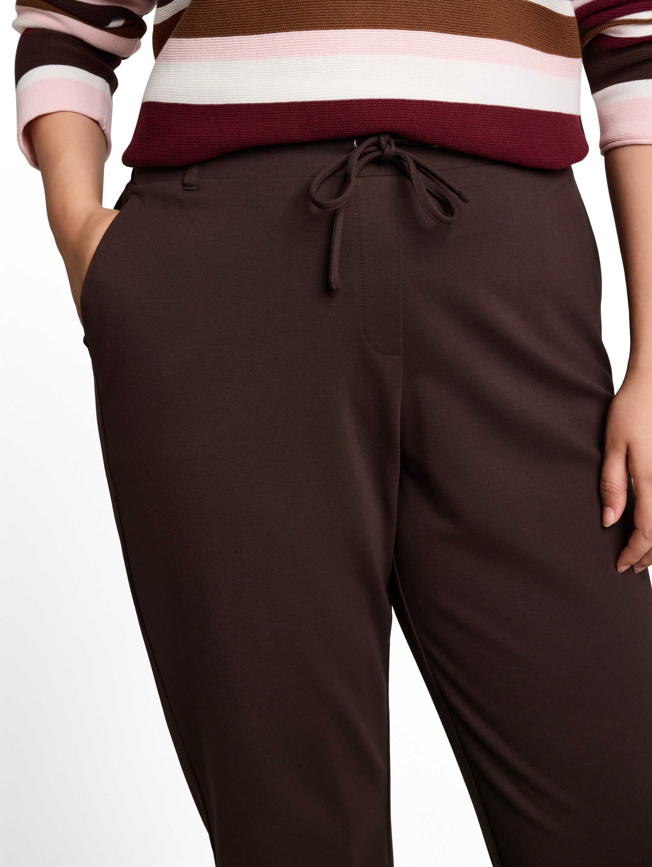 TOM TAILOR PLUS Jerseyhose  mit Stretch, auch in großen Größen