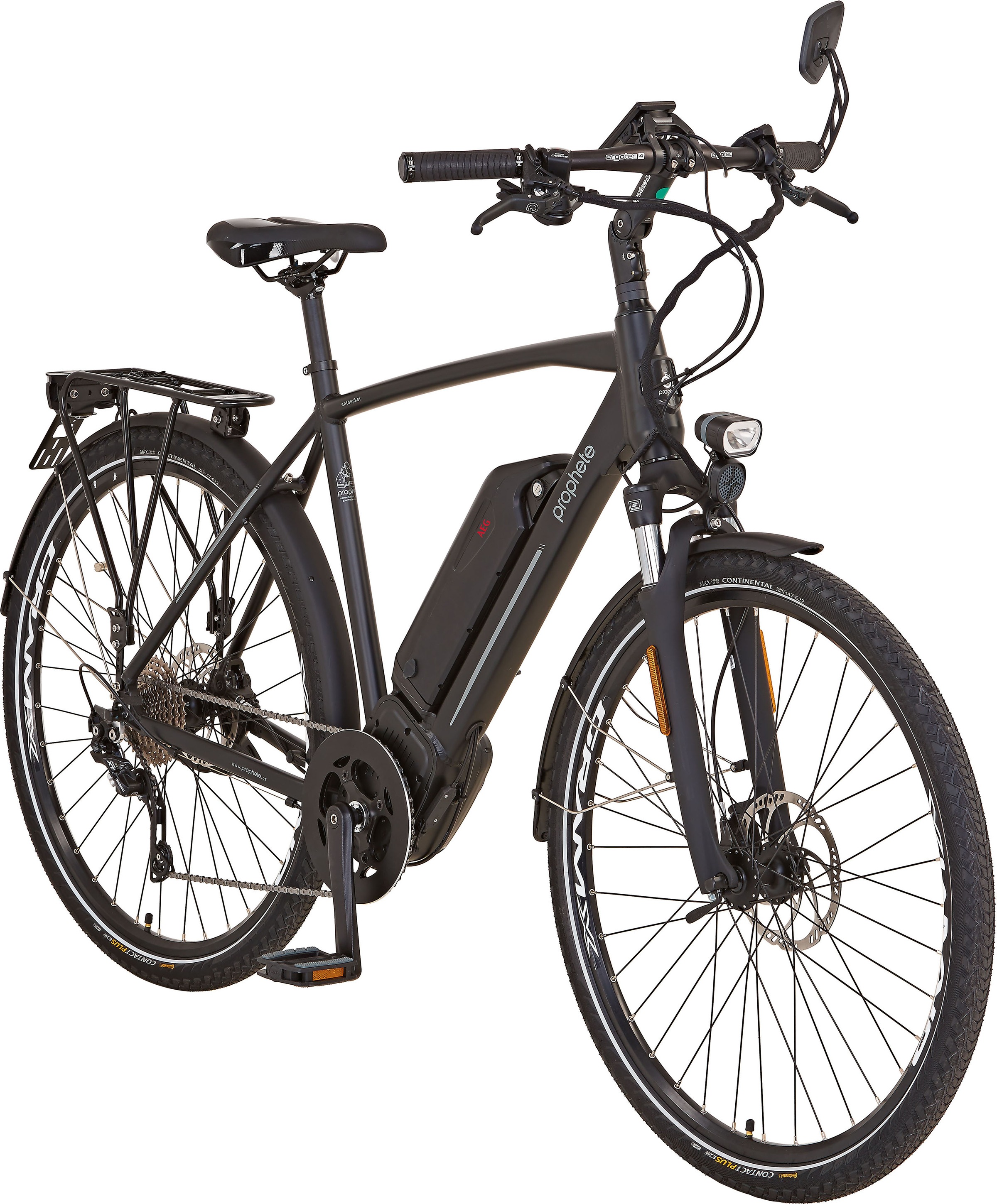Prophete S-Pedelec »Entdecker 20.ETT.10«, 10 Gang, Shimano, Deore XT, Mittelmotor 500 W, S-Pedelec, Elektrofahrrad für Damen u. Herren