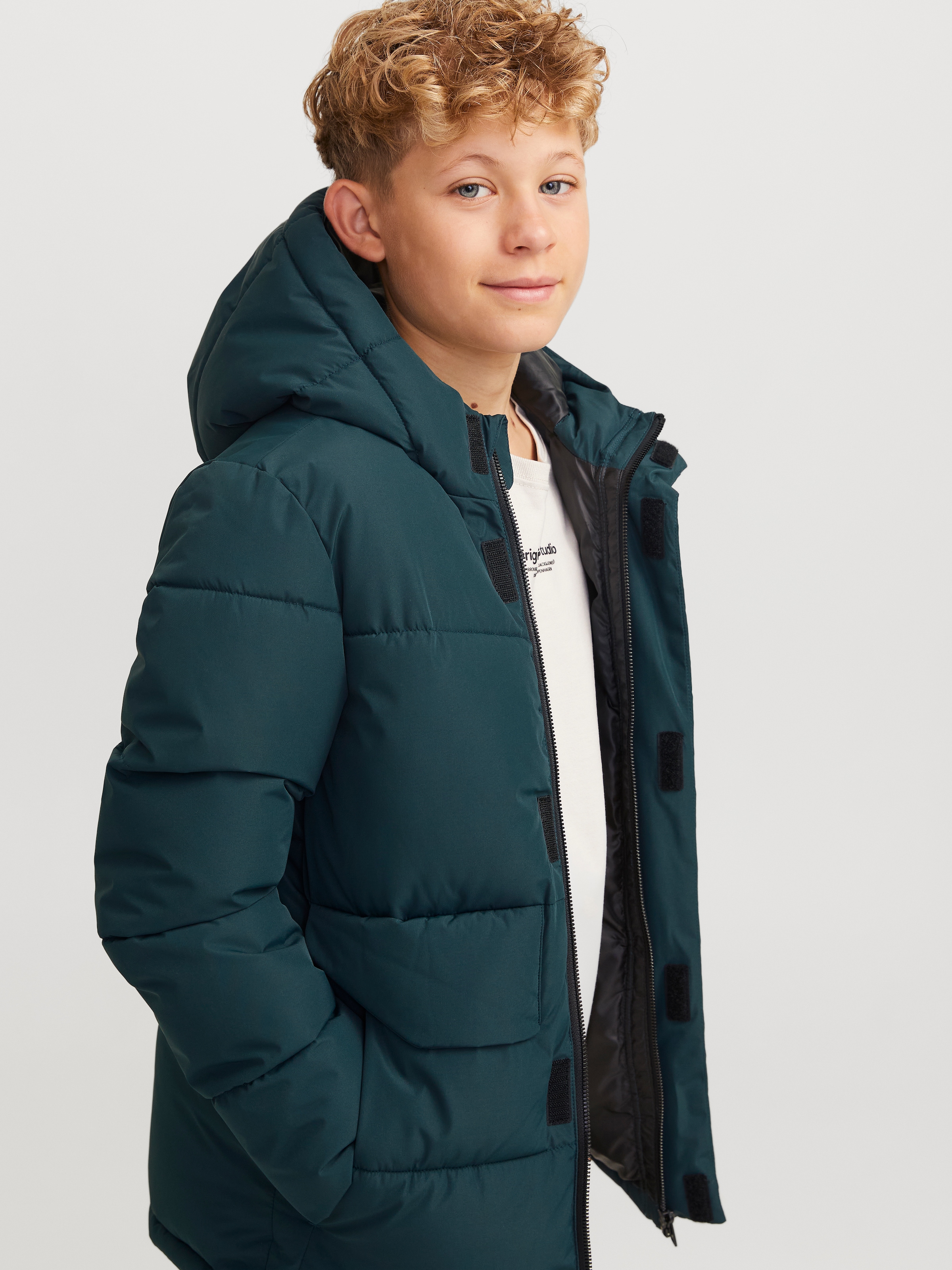 Jack & Jones Junior Steppjacke »JCOSPEED PUFFER SN JNR«, mit Kapuze