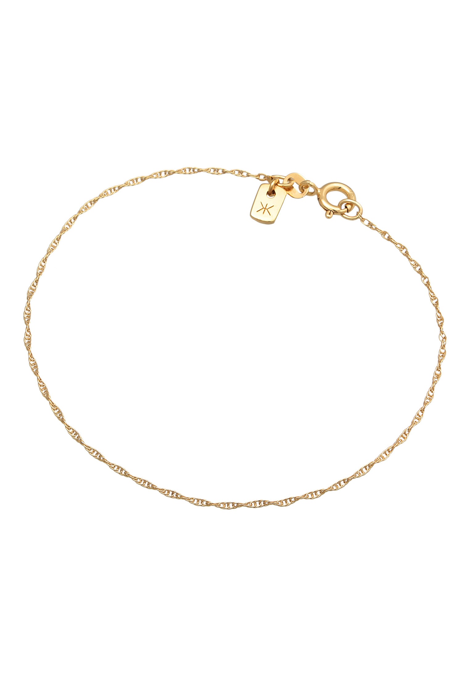 Kuzzoi Armkette »Armband Basic Gliederkette Gedreht 925 Silber«