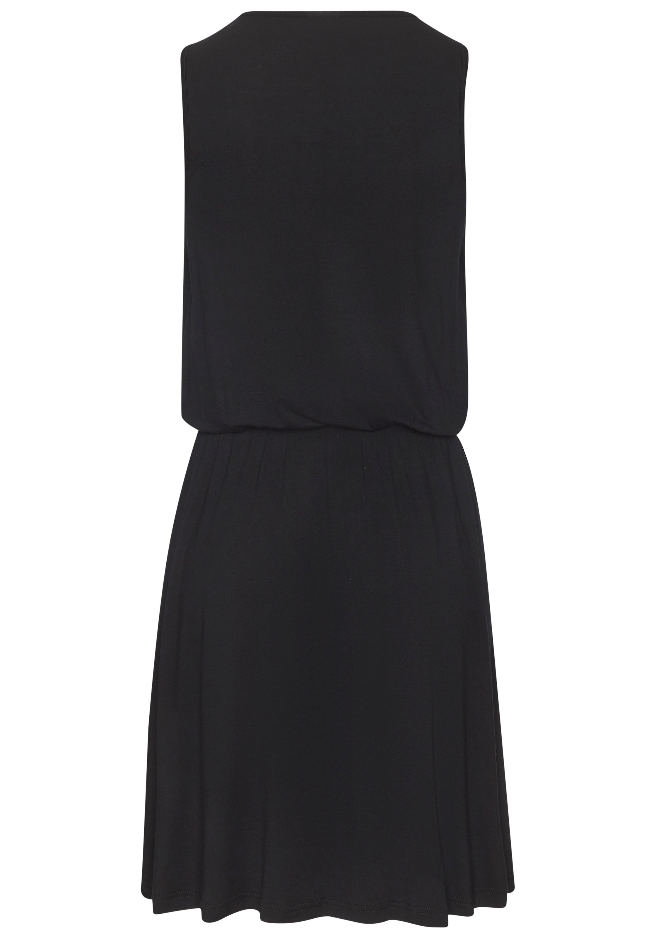 LASCANA Jerseykleid Ohne Taschen mit zweilagiger Optik