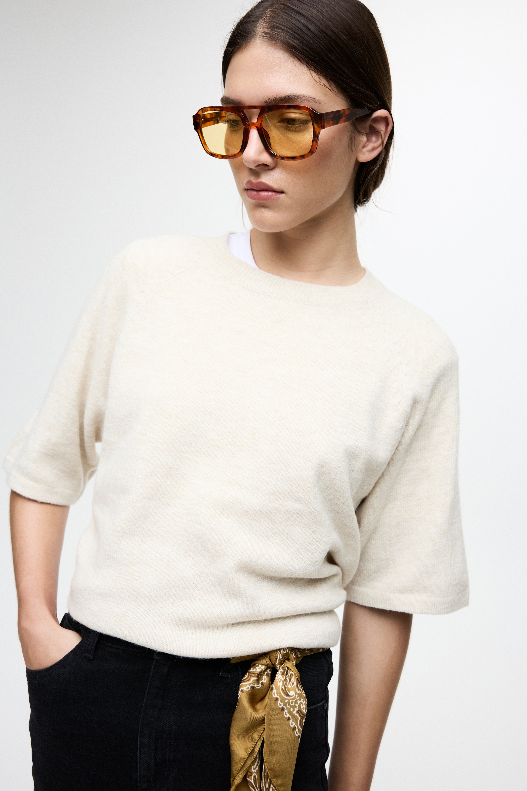 Vila Strickpullover »VILIGA 2/4 O-NECK KNIT TOP - NOOS«