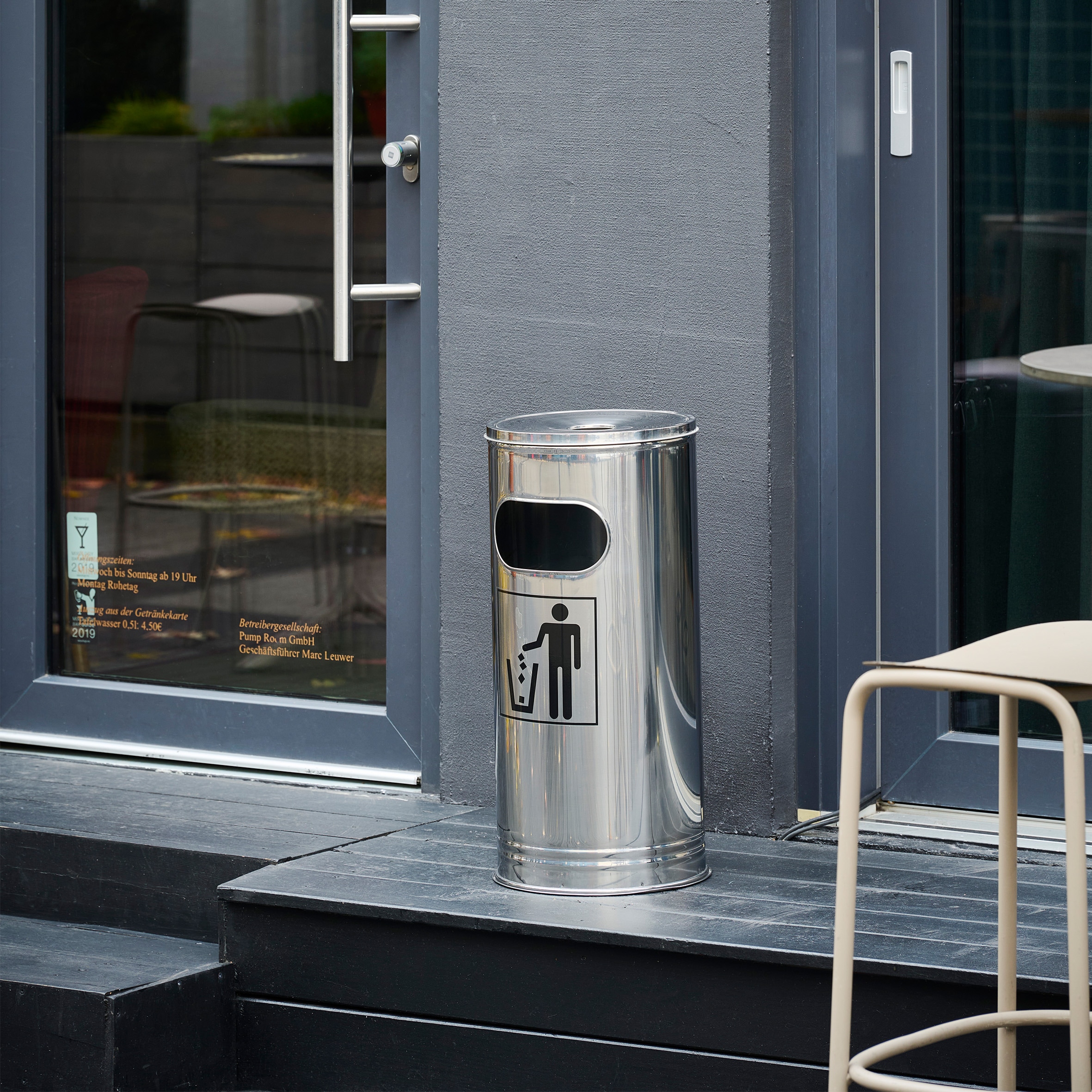 WESCO Aschenbecher »Standascher 15 L« 1 Behälter mit Einsatz und Einwurfschlitz, wetterfest