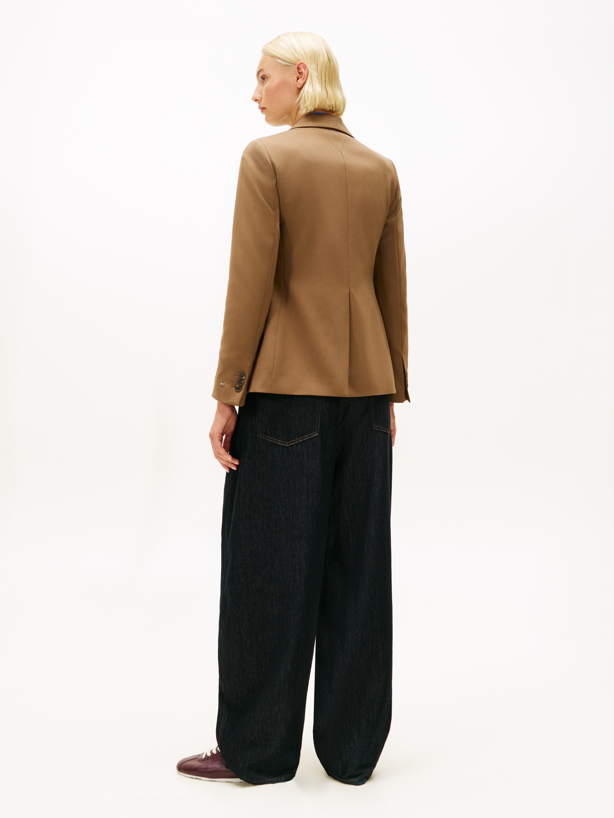 Tommy Hilfiger Longblazer »TIMELESS WOOL REG STRT SB BLAZER« mit Wolle