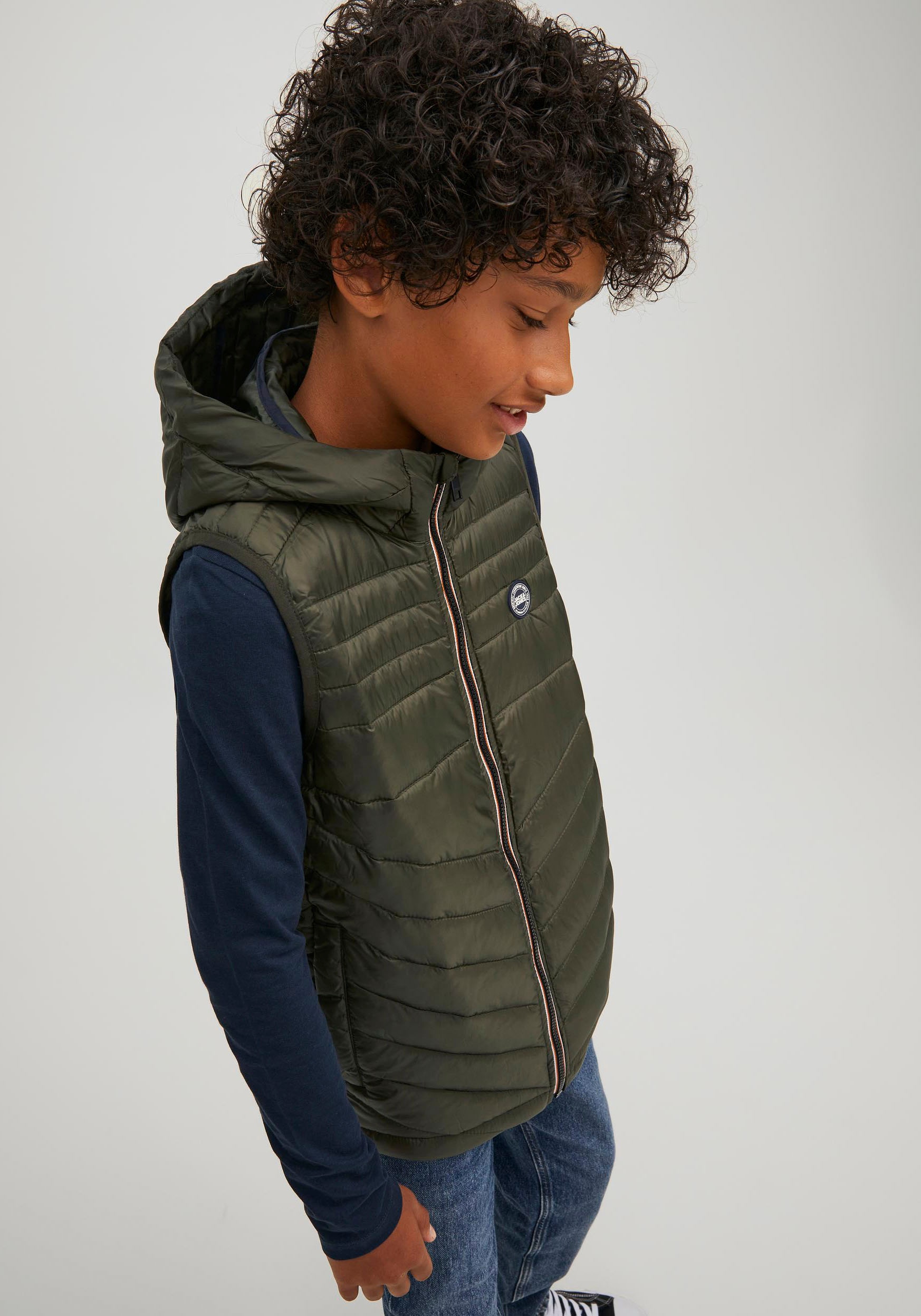 Jack & Jones Junior Steppweste »JJEHERO BODYWARMER HOOD NOOS JNR«