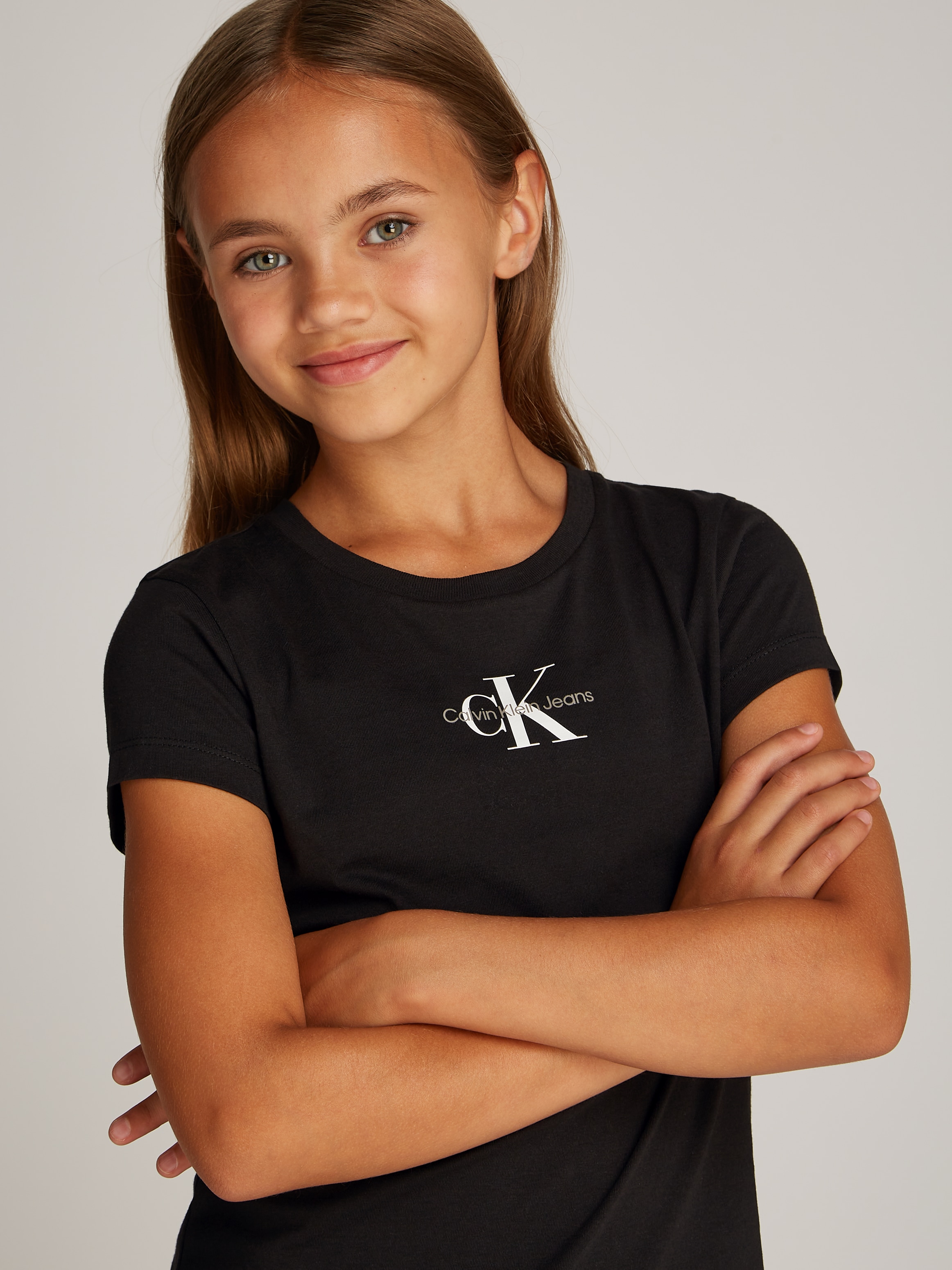 Calvin Klein Jeans T-Shirt »2-PACK SLIM MONOLOGO T-SHIRT«, (Packung, 2 tlg., 2er-Pack), mit Logodruck