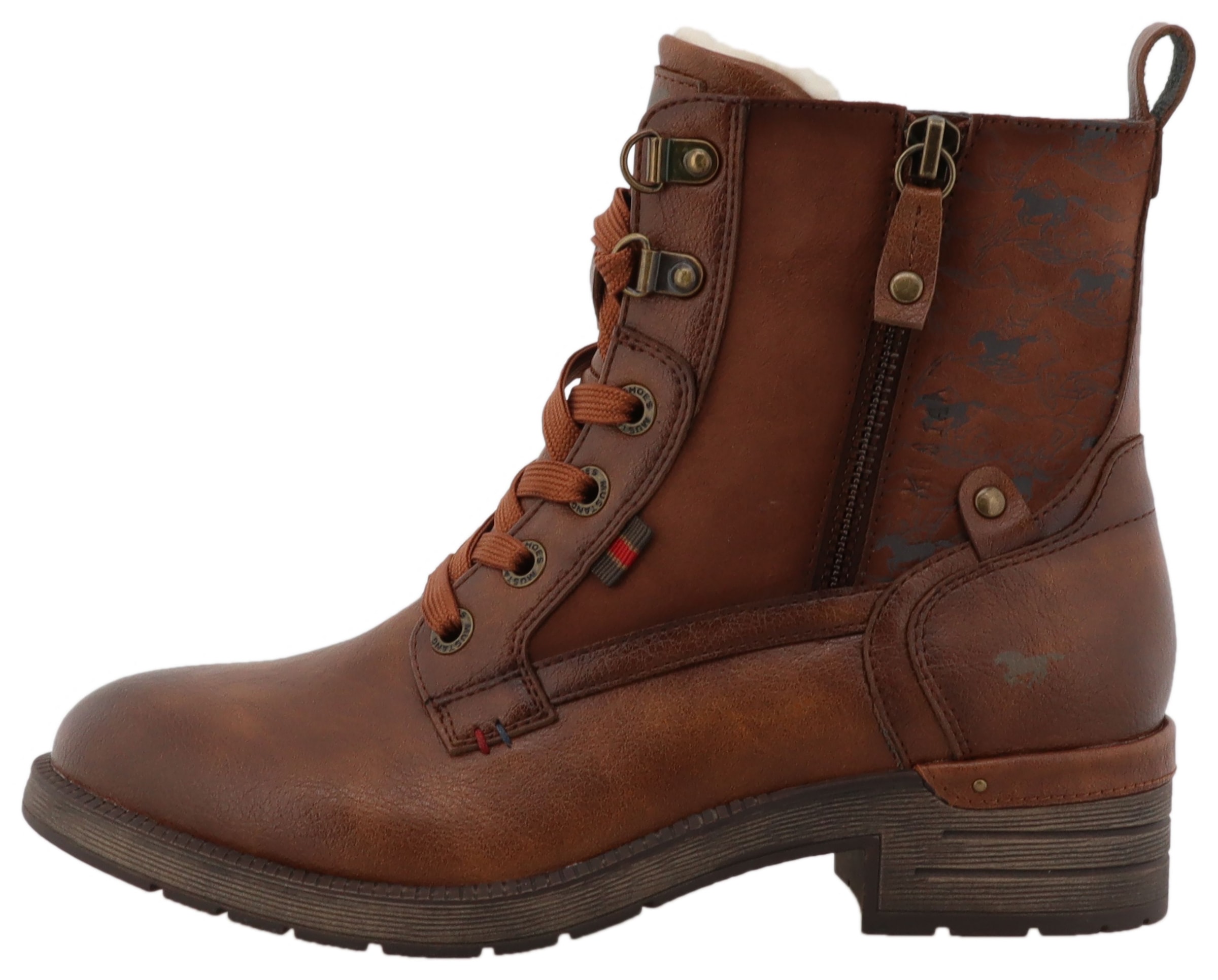 Mustang Shoes Winterstiefelette »Gelja«  Winterstiefelette, Boots mit Innenreißveschluss