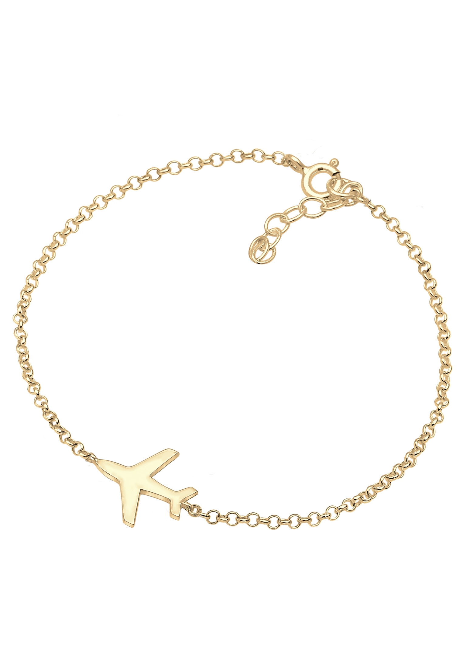 Elli Armkette »Armband Flugzeug Reise 925 Silber«
