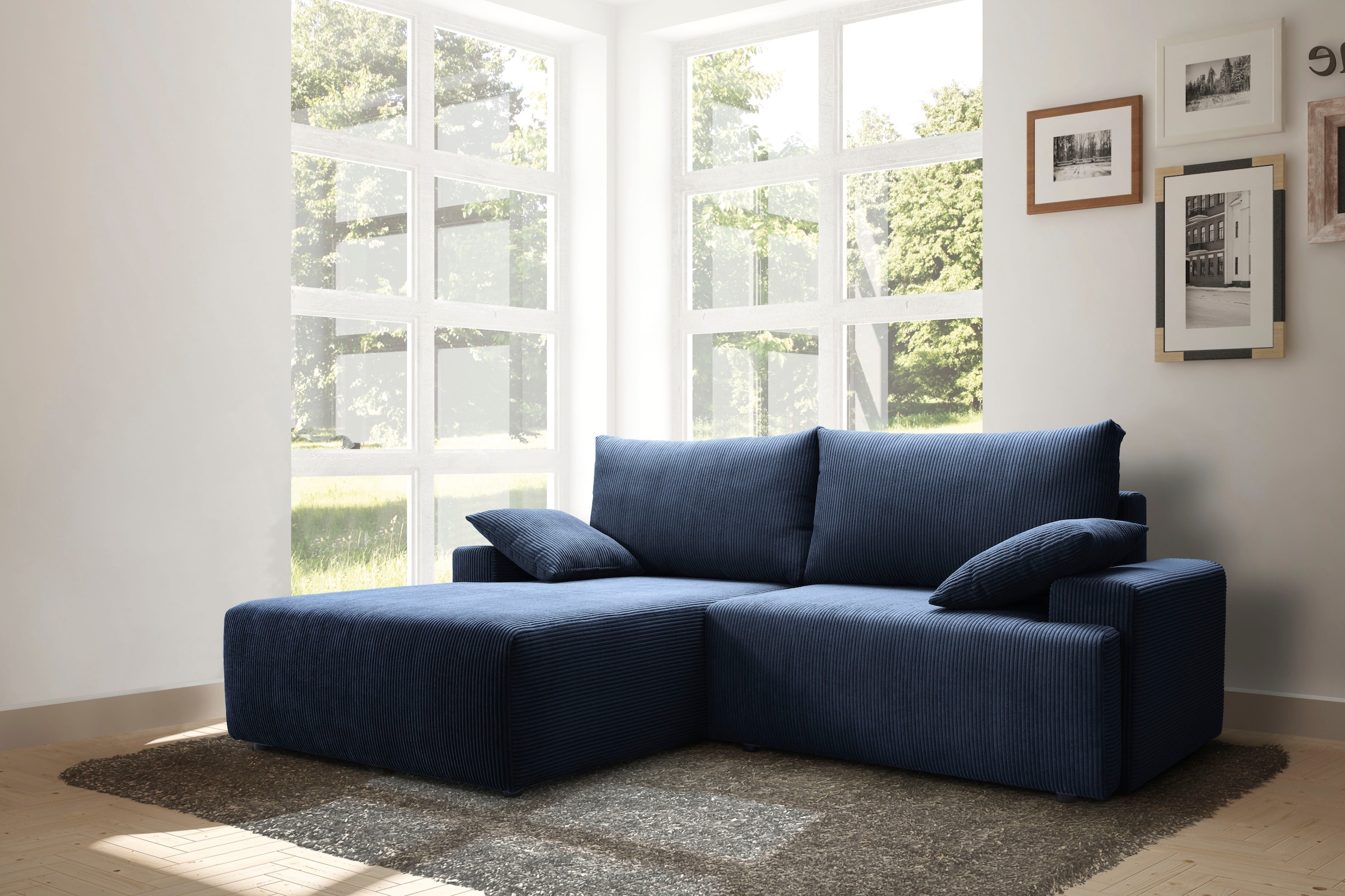 sofa und Bettfunktion bei Ecksofa Cord-Farben - in »Orinoko«, kaufen fashion OTTO exxpo verschiedenen Bettkasten inklusive