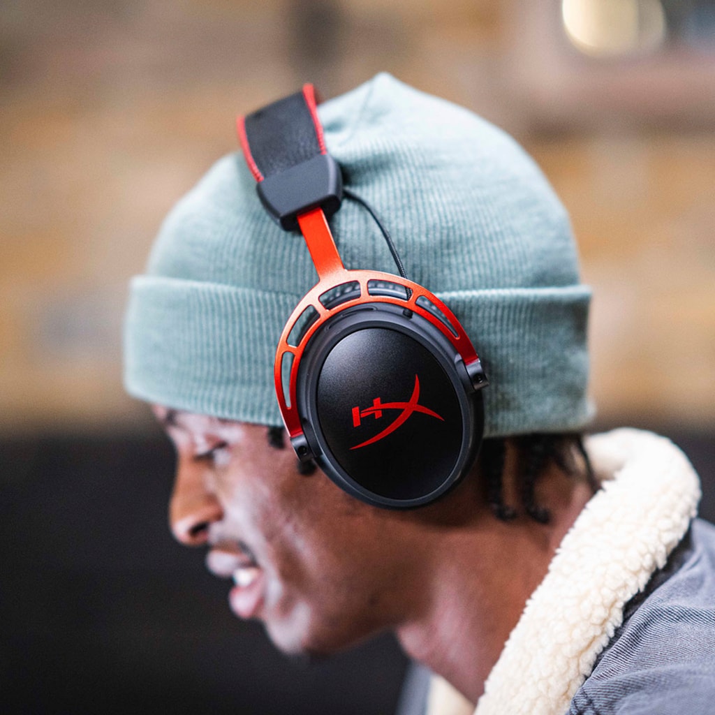 HyperX Gaming-Headset »Cloud Alpha Wireless«, LED Ladestandsanzeige-Rauschunterdrückung-Mikrofon abnehmbar