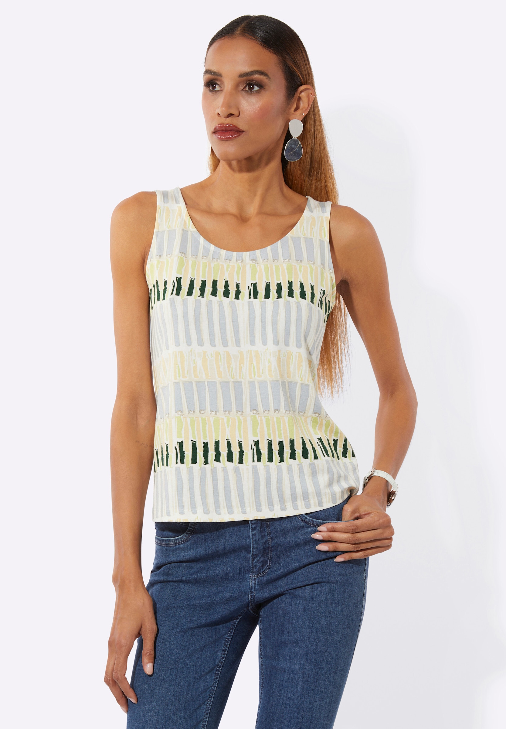 creation L Shirttop »Shirttop Shirttop mit Druckmuster rundum«