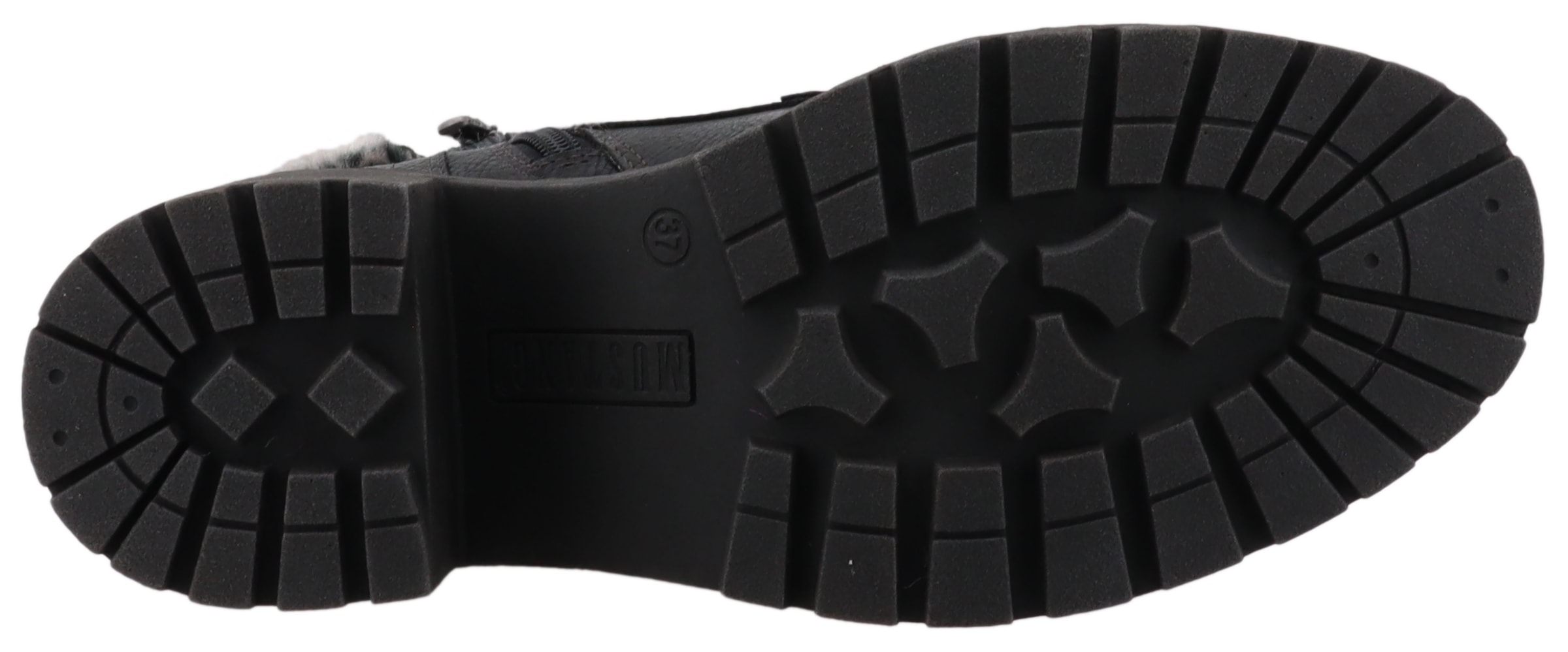 Mustang Shoes Winterstiefelette »Leila«  Winterstiefel mit Kunstfellkragen und Blockabsatz