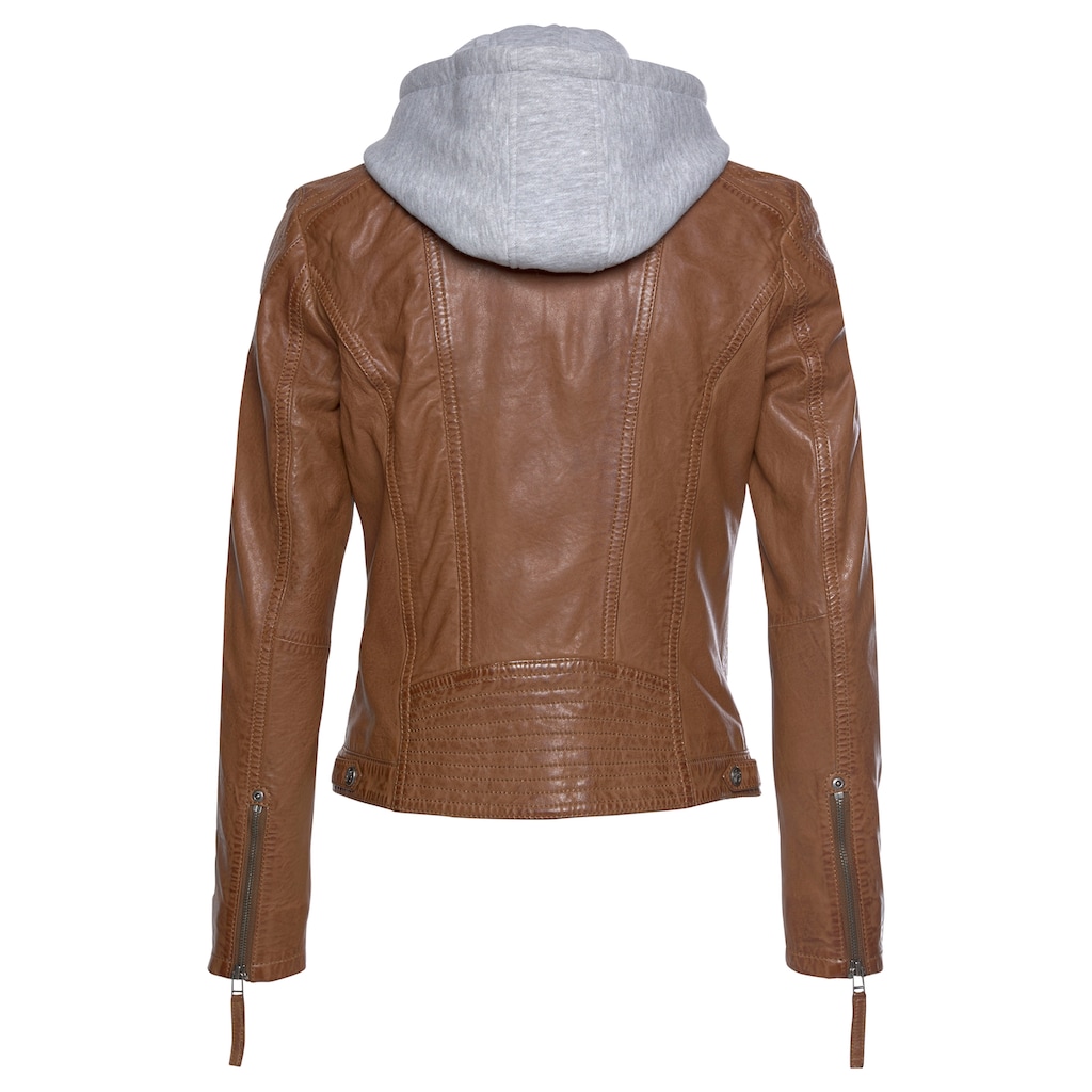 Gipsy Lederjacke »Junja«, mit Kapuze