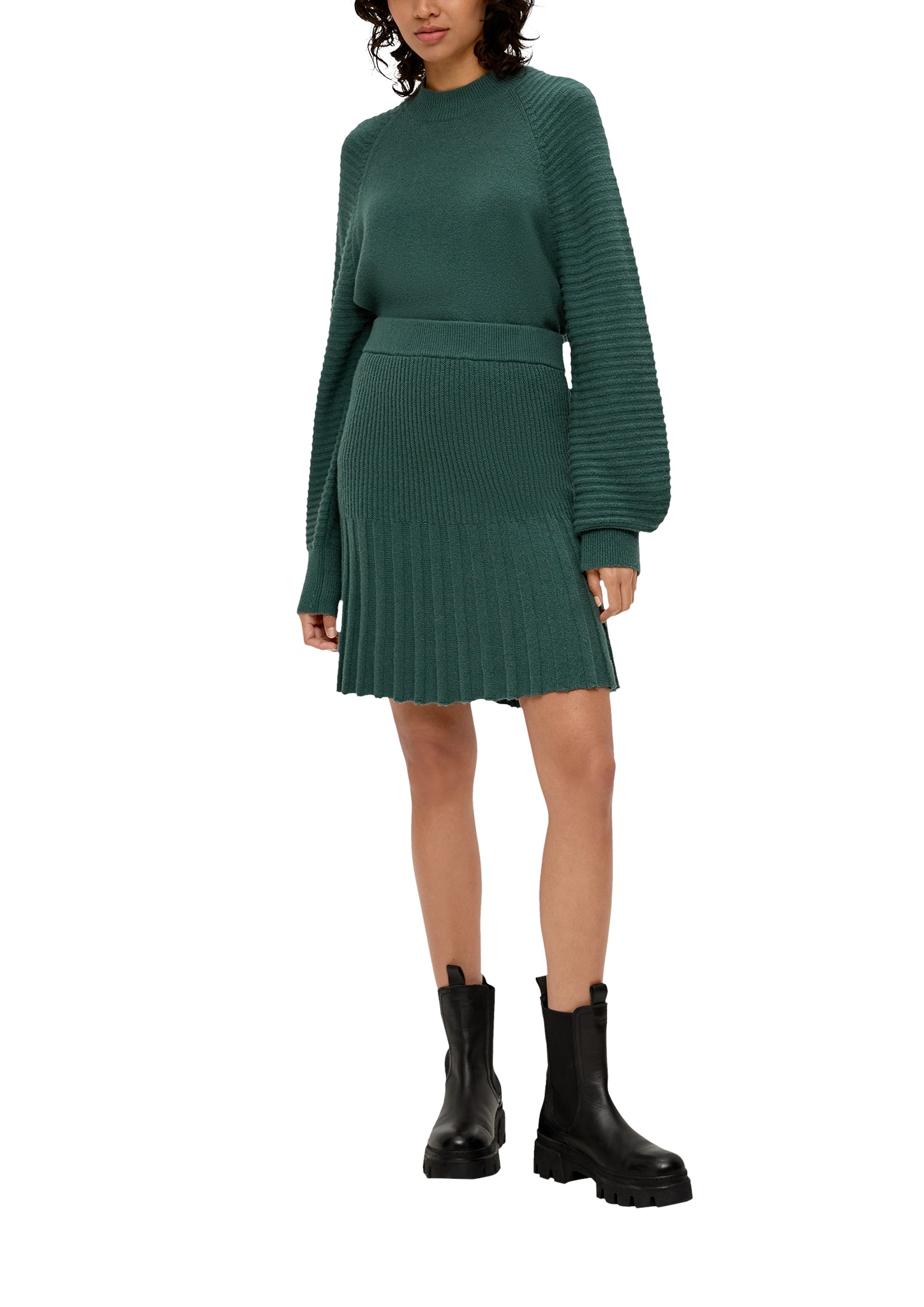 s.Oliver Stehkragenpullover, mit Strickmuster