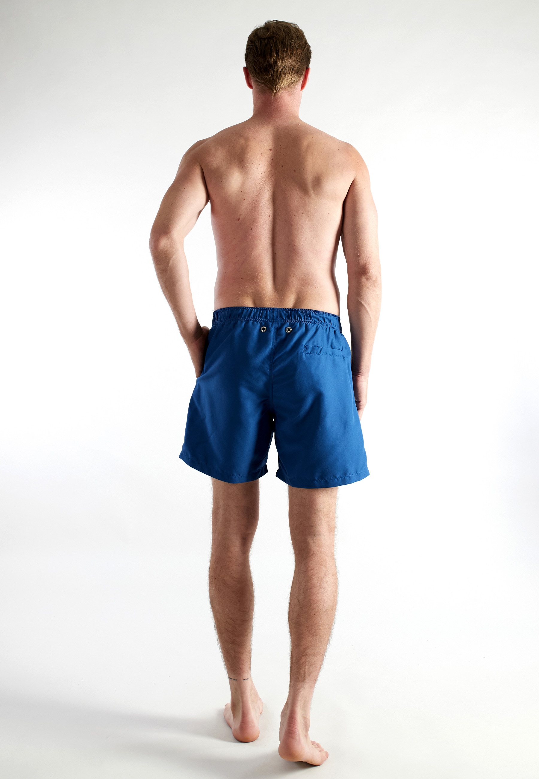 bugatti Badeshorts basic, mit Logodruck, mit Kordelzug, bequem