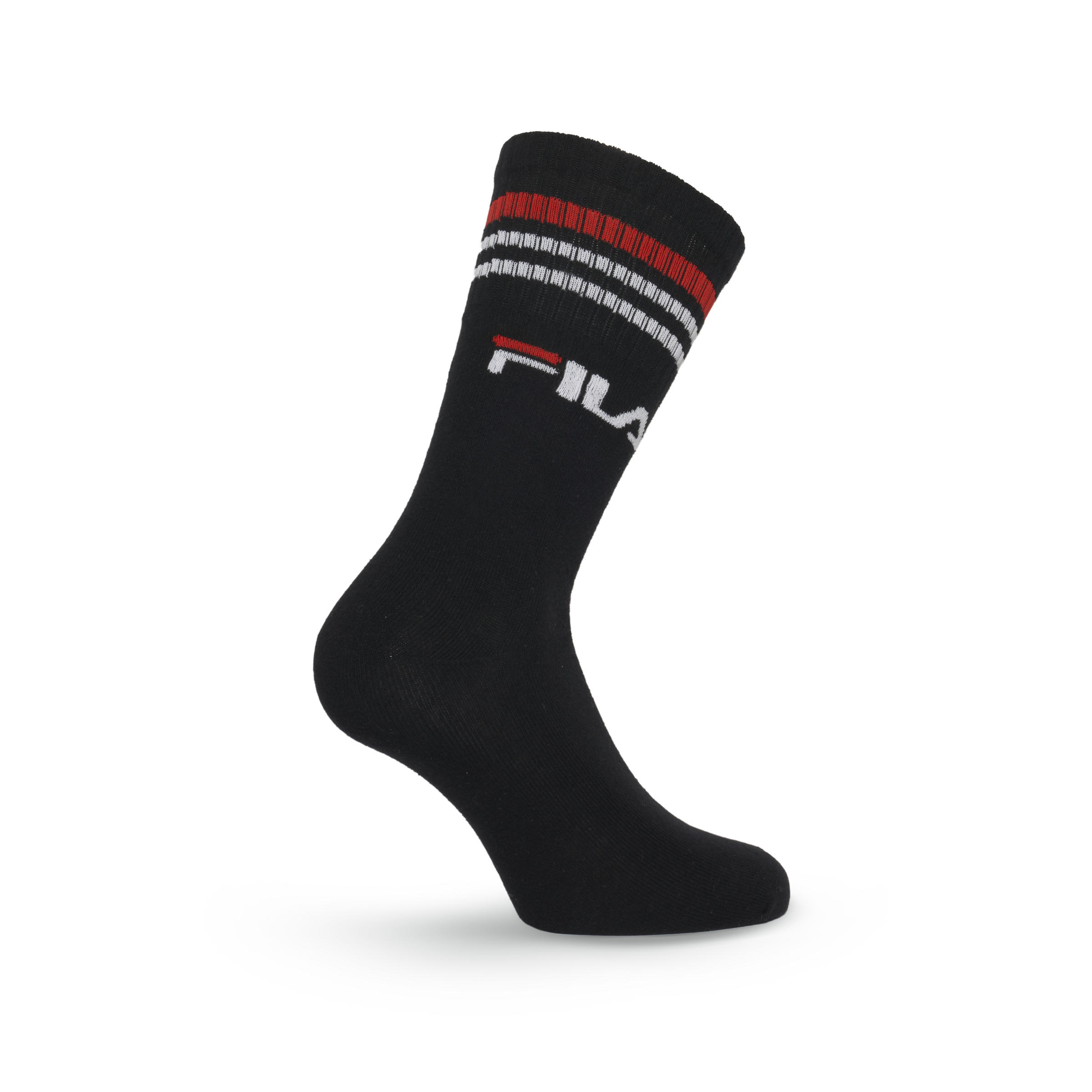 Fila Socken 3 Paar,  breites Rippenbündchen, Logoschriftzug, Cotton-Mix
