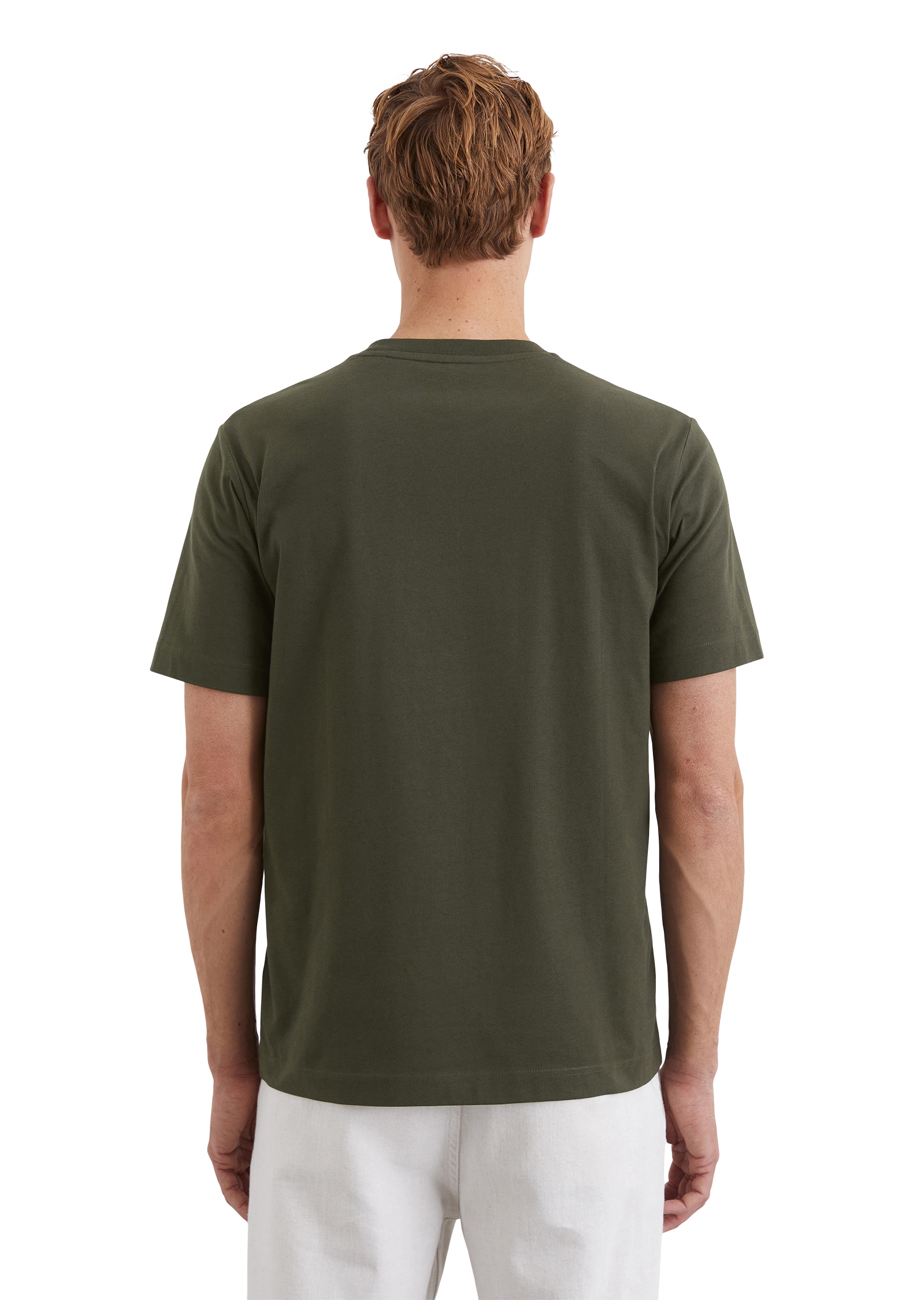 Marc O'Polo T-Shirt, mit tonigem Label-Print vorne