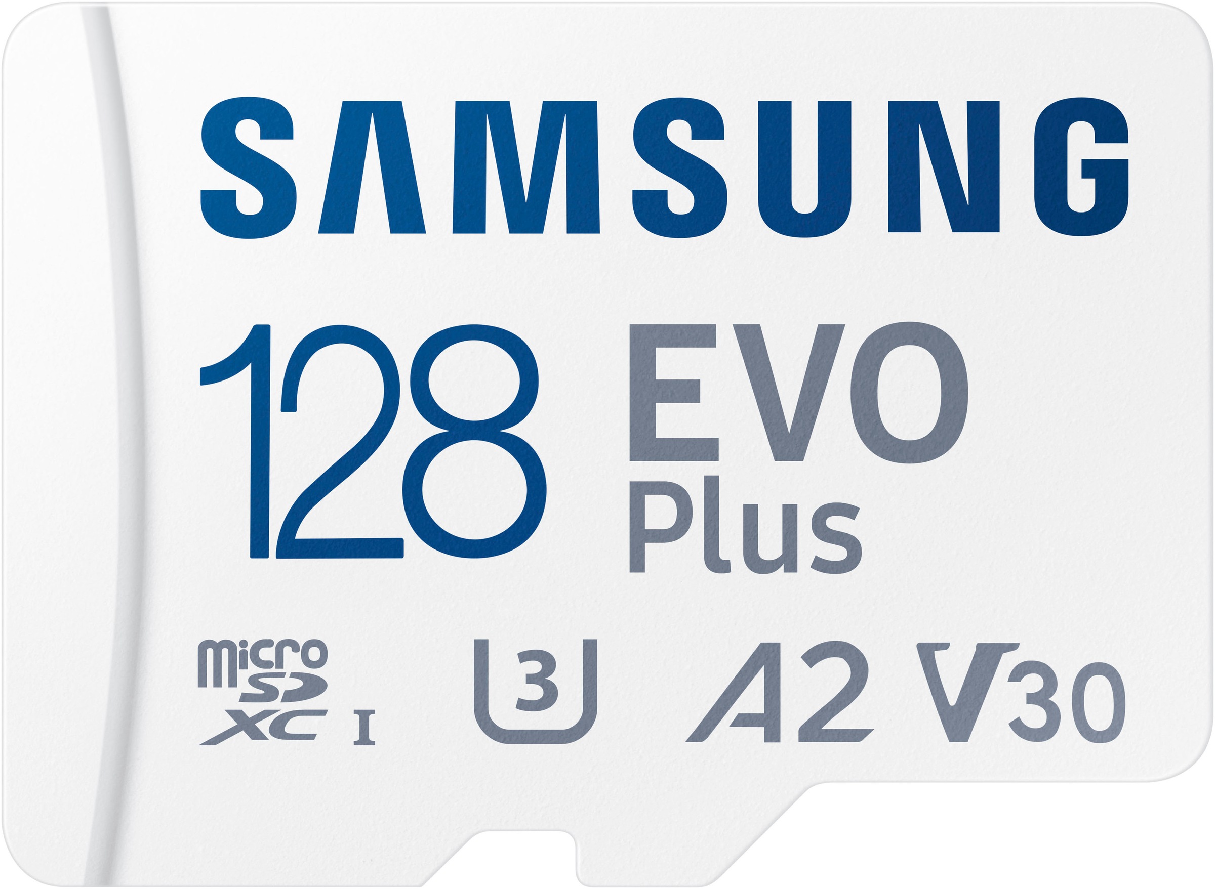 Samsung Speicherkarte »EVO Plus (2024) 128GB inkl. SD-Adapter«, (Video Speed Class 30 (V30)/UHS Speed Class 3 (U3) 160 MB/s Lesegeschwindigkeit)