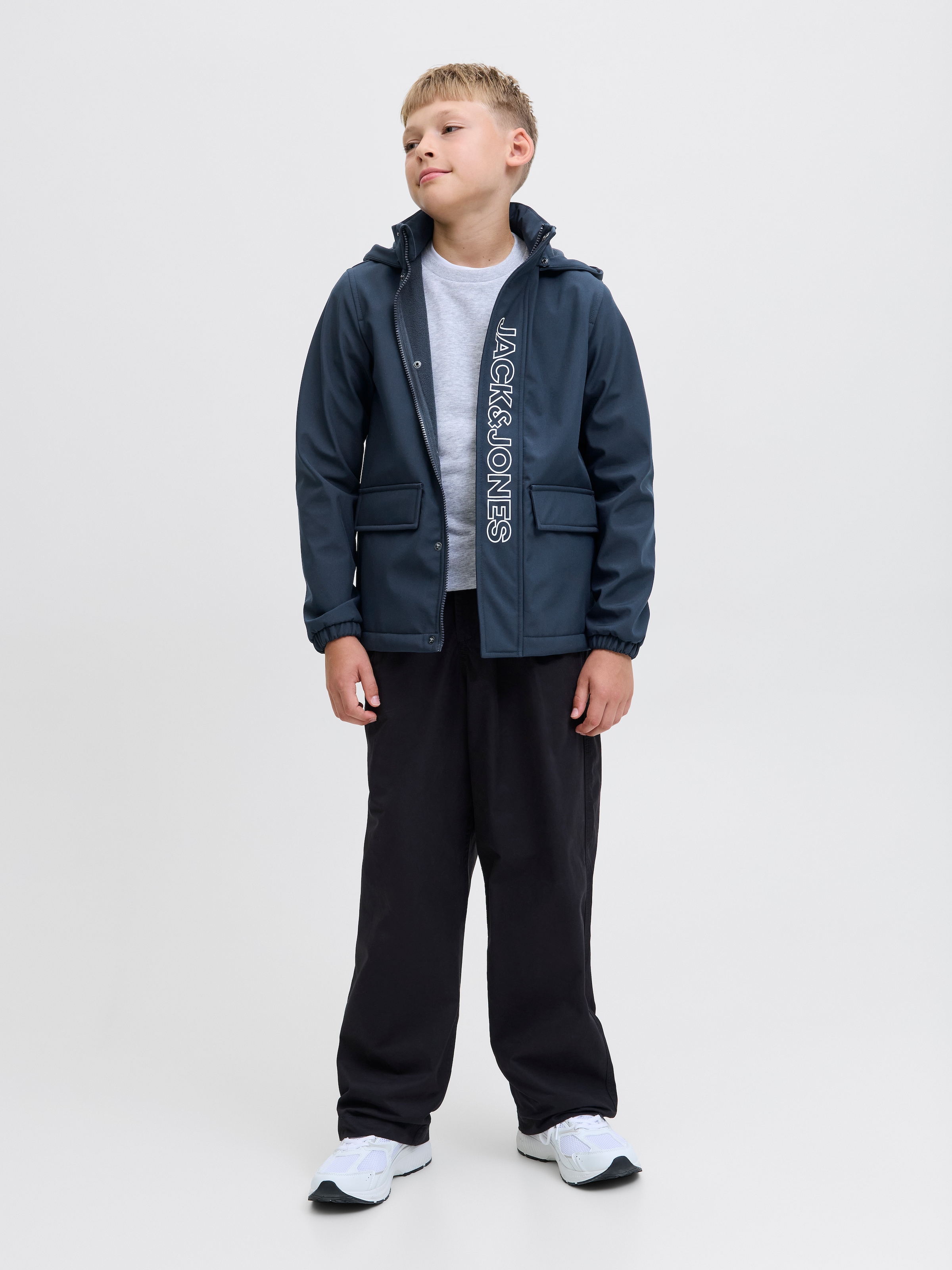 Jack & Jones Junior Softshelljacke »JJEMATT SOFTSHELL HOOD SN JNR« mit Kapuze