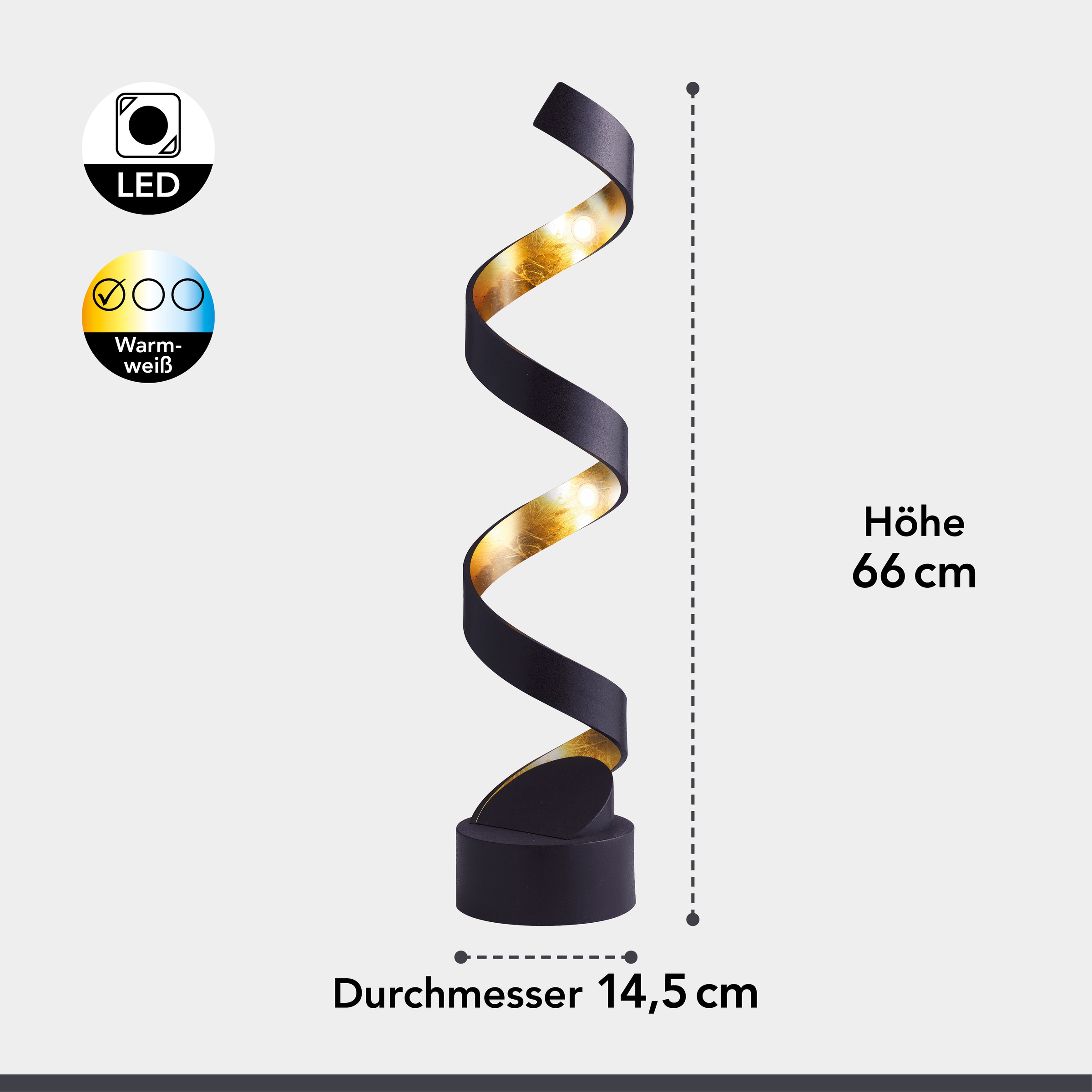 ECO-LIGHT LED Tischleuchte »HELIX«, Leuchtmittel LED-Modul | LED fest integriert