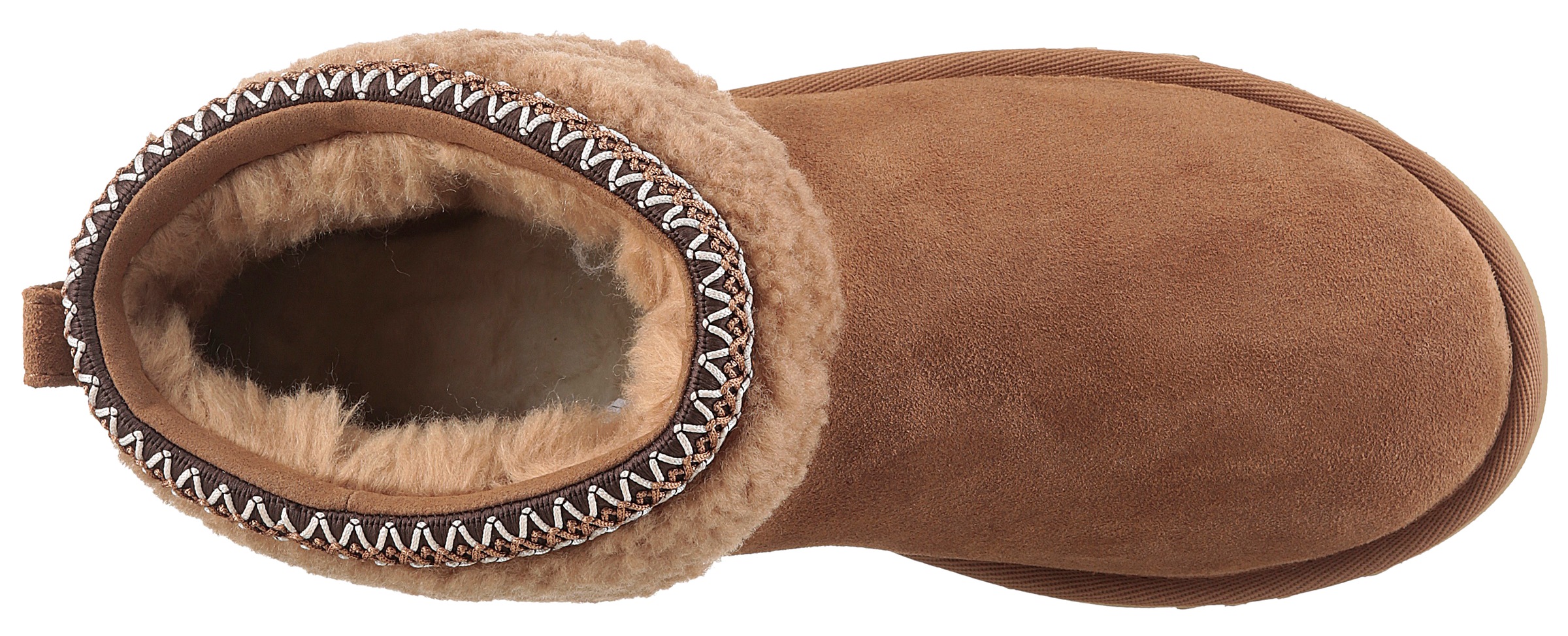 UGG Schlupfboots »CLASSIC ULTRA MINI MAXI CURLY«, Winterstiefel, Snowboots mit Textilband am Schaftrand