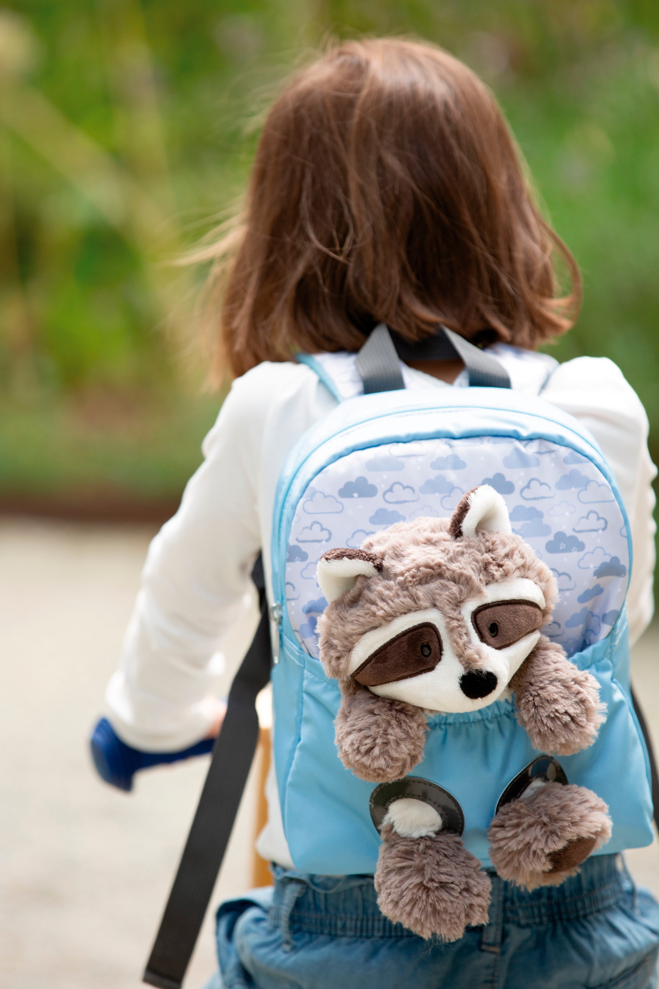 Nici Kinderrucksack »Travel Friends, Rucksack mit Plüsch Waschbär, 25 cm«