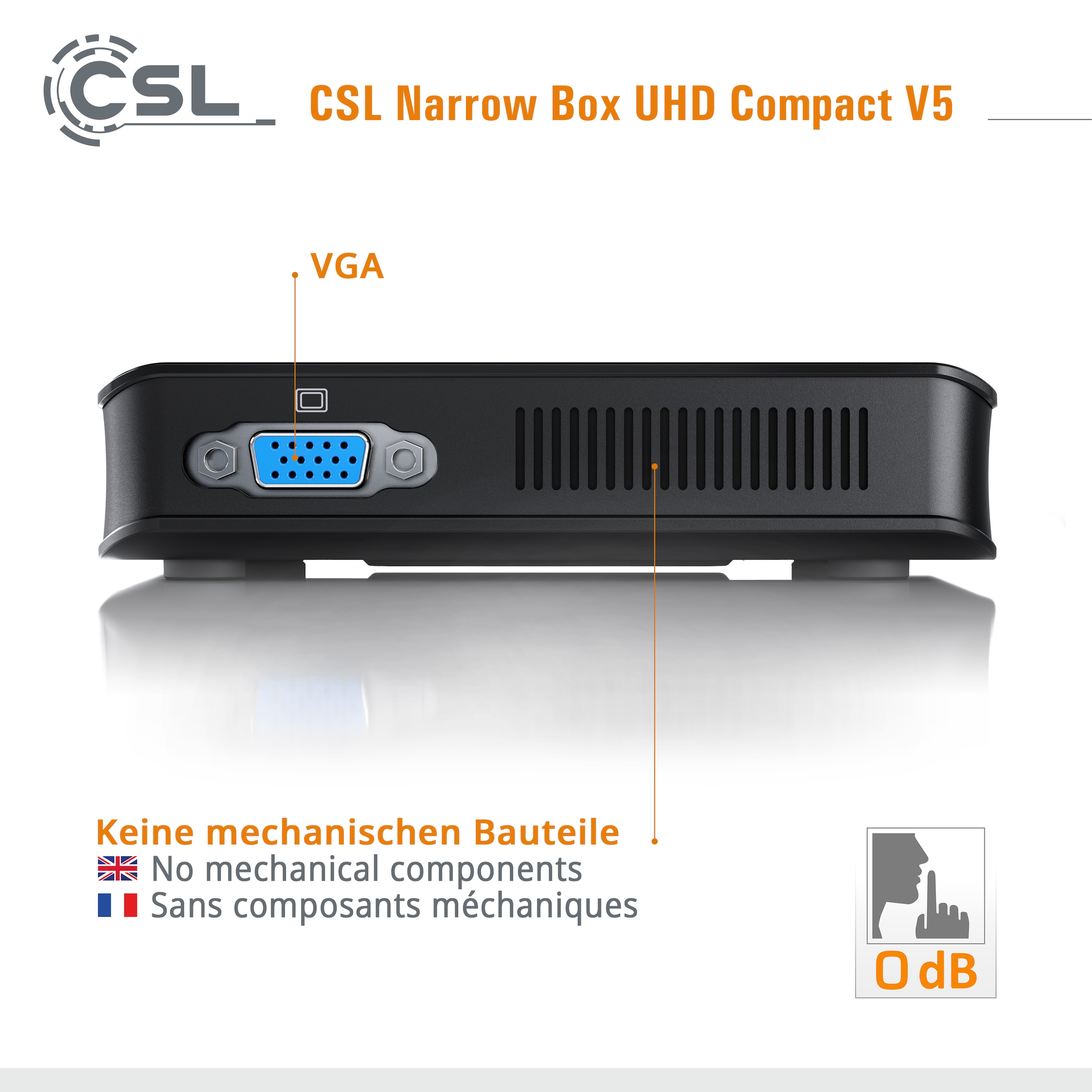 CSL Mini-PC »Narrow Box Ultra HD Compact v5«