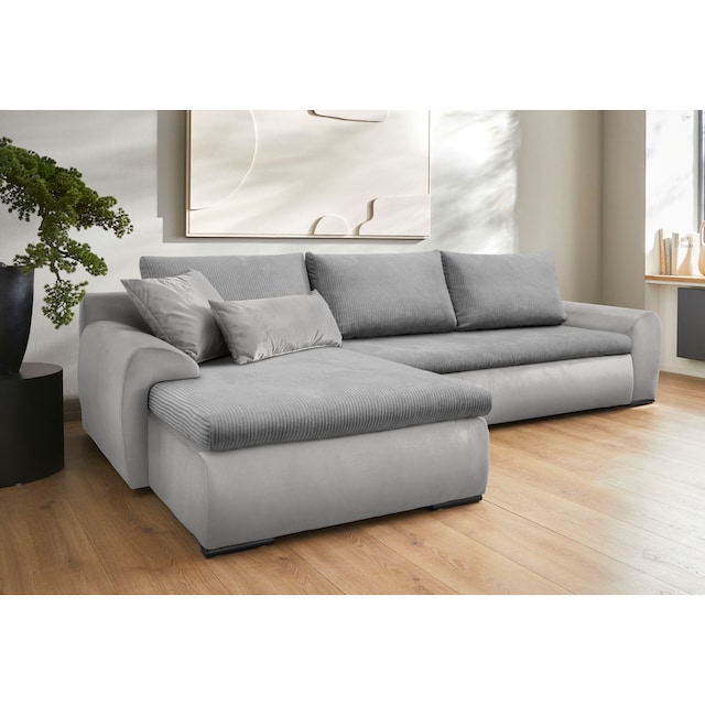 Home affaire Ecksofa »Win«, wahlweise mit Bettfunktion und Bettkasten im  OTTO Online Shop