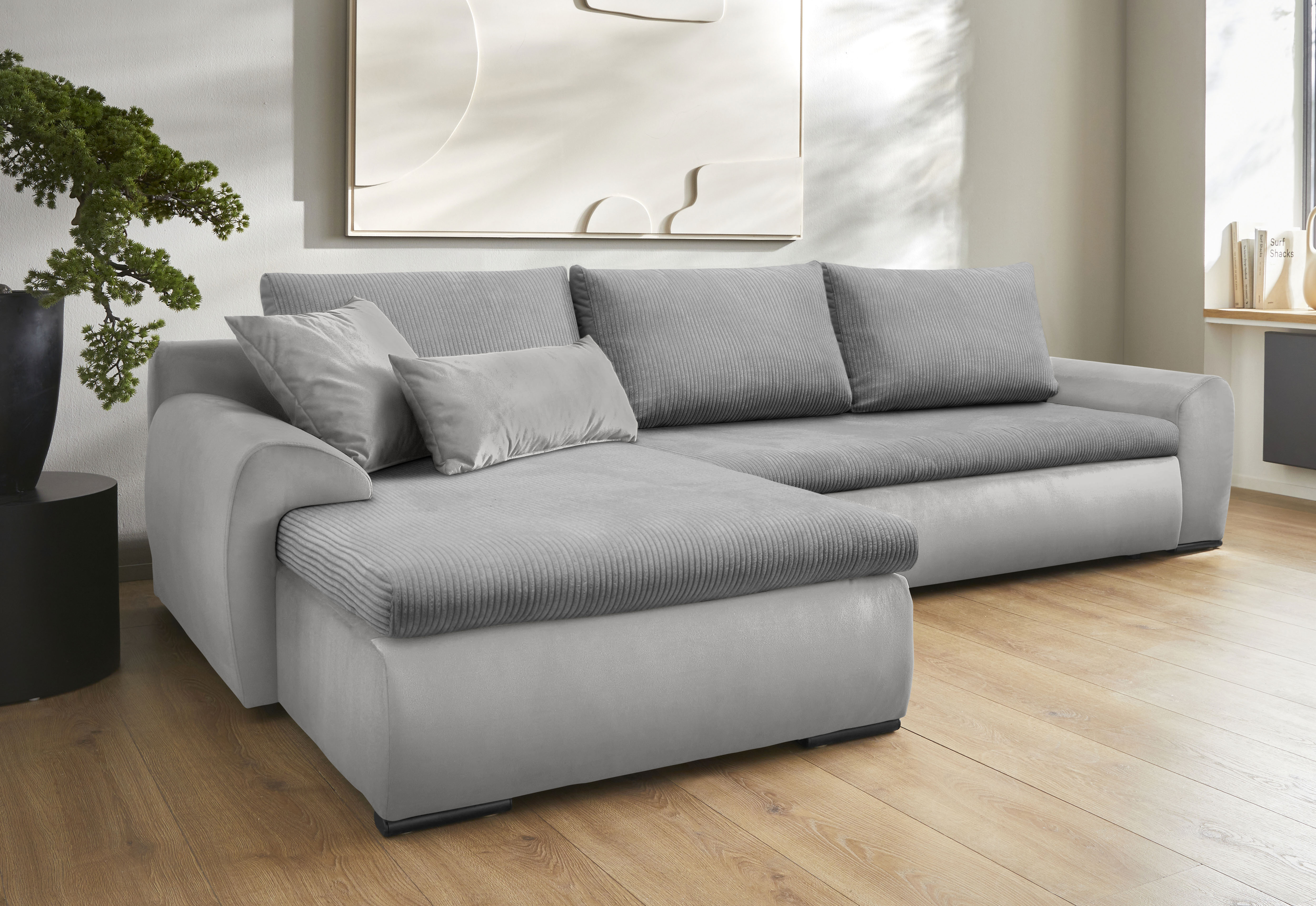 Ecksofa »Win«, wahlweise mit Bettfunktion und Bettkasten