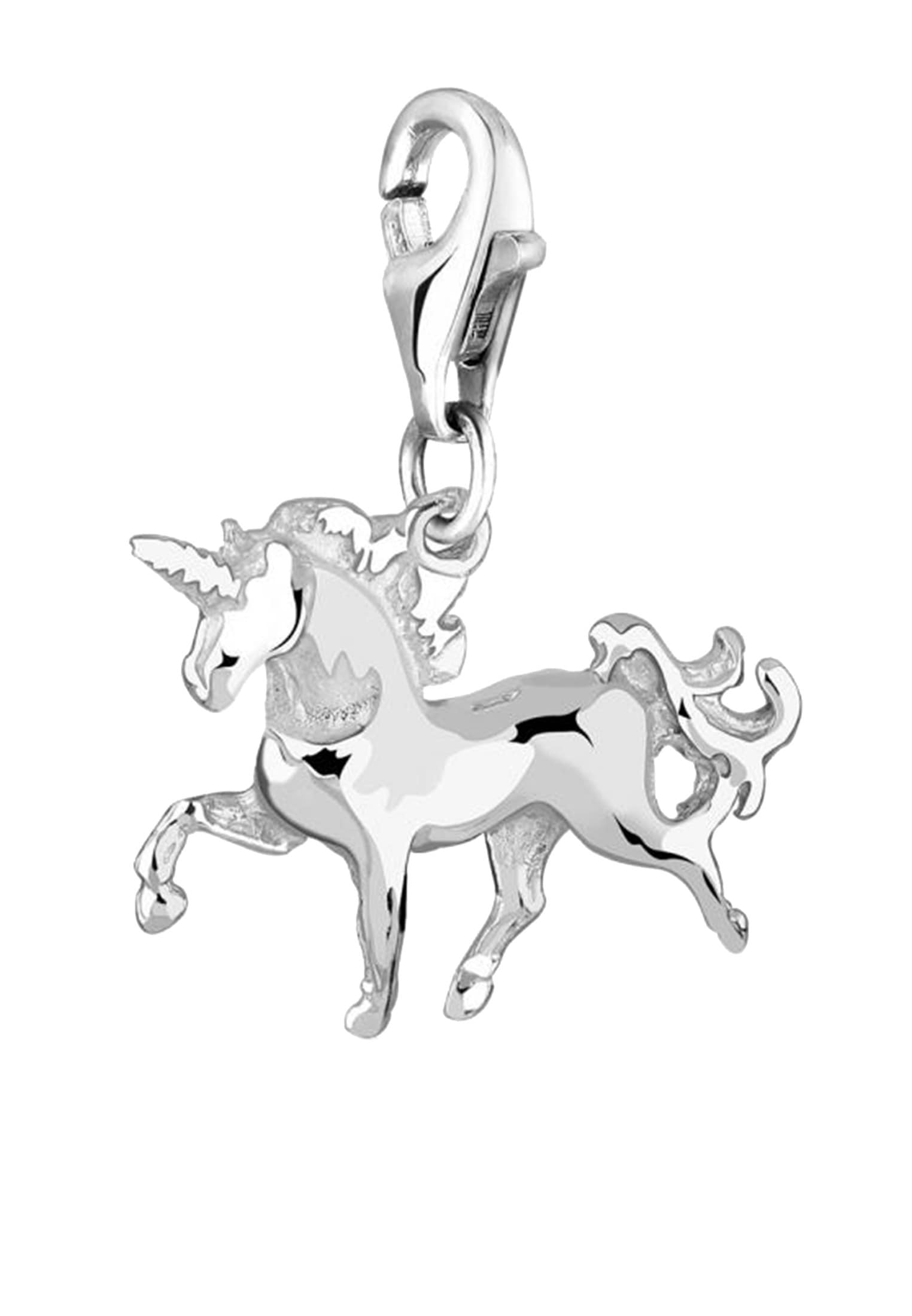 Nenalina Charm-Einhänger »Charm Einhorn Anhänger Pferd Elfe Fabelwesen 925 Silber«