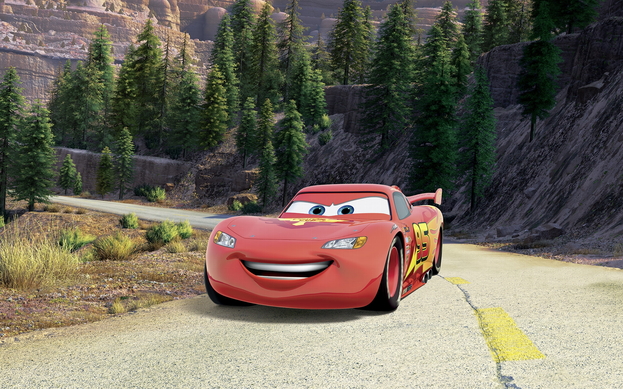 Komar Kindertapete »Disney and Pixar Cars Every Road has a Story«, bedruckt