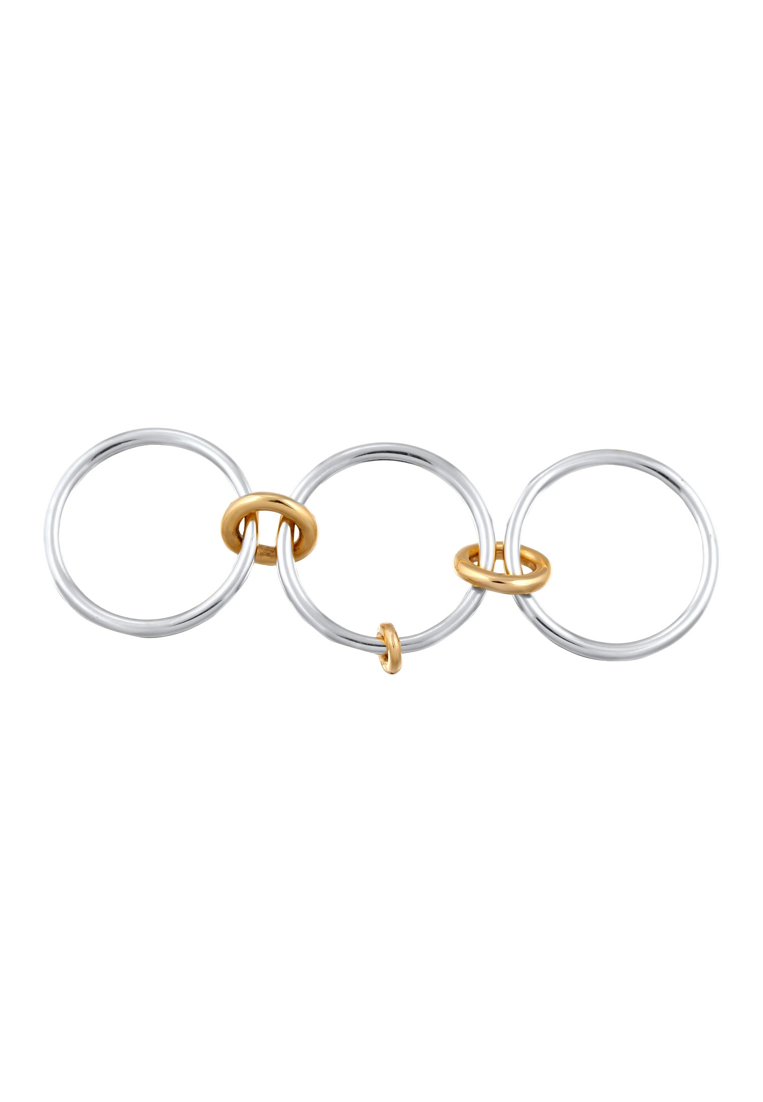 Elli Silberring »Ring Bandring Stapellook 925 Sterling Silber«