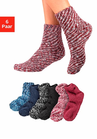 Kuschelsocken, (6 Paar), in Flausch-Qualität