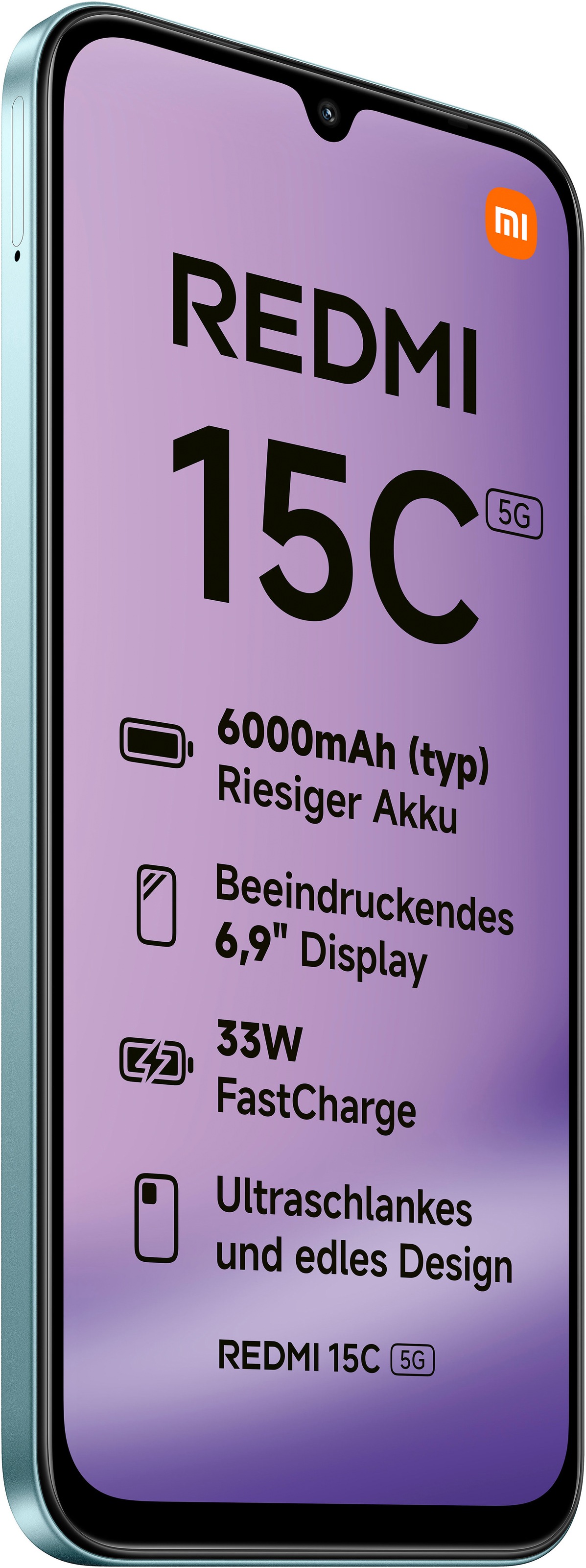 Xiaomi Smartphone »Redmi 15C 5G 4+128GB«, Mint Green