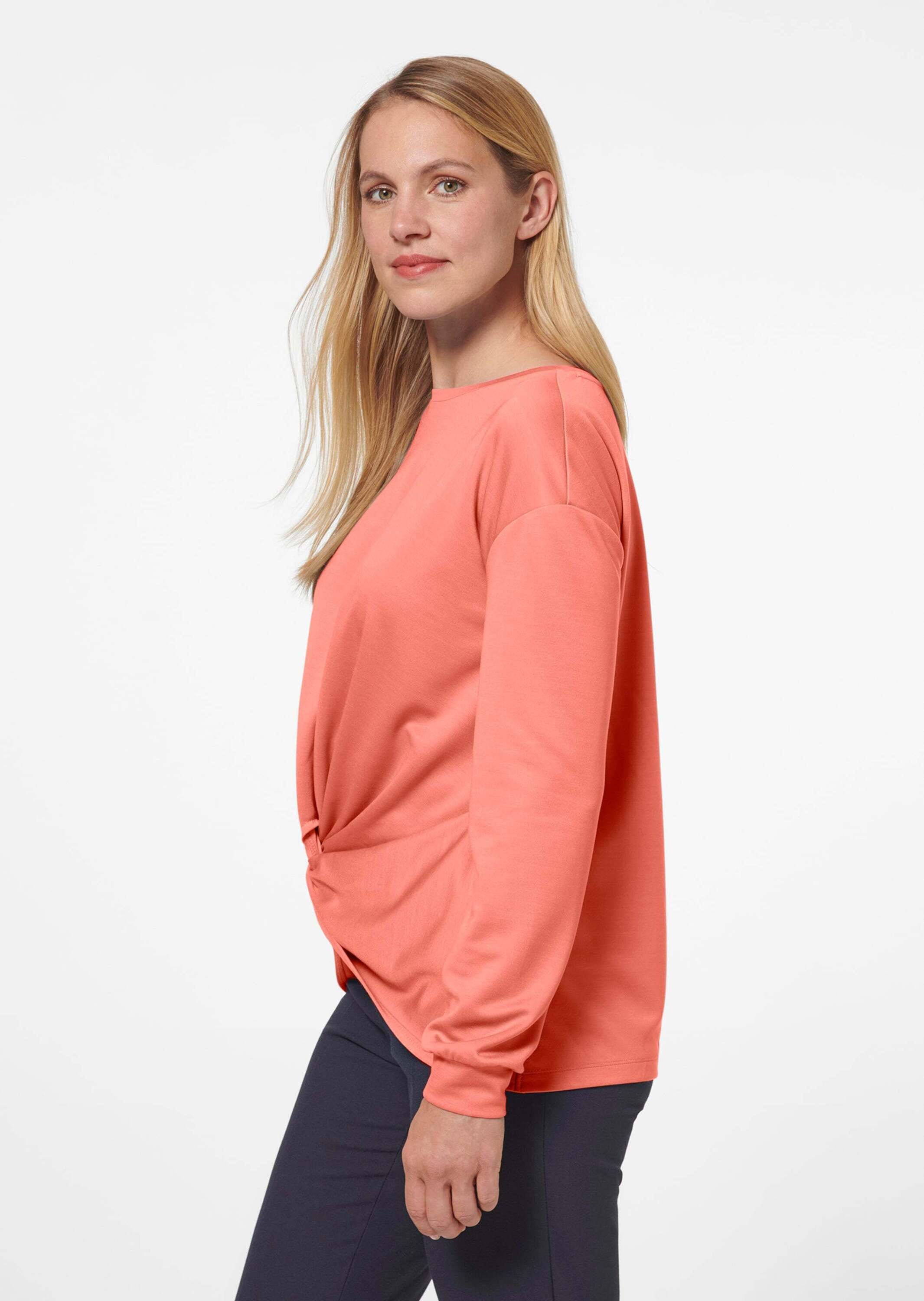 MADELEINE Langarmshirt »Sweatshirt Sweatshirt mit Knoten-Drapierung«